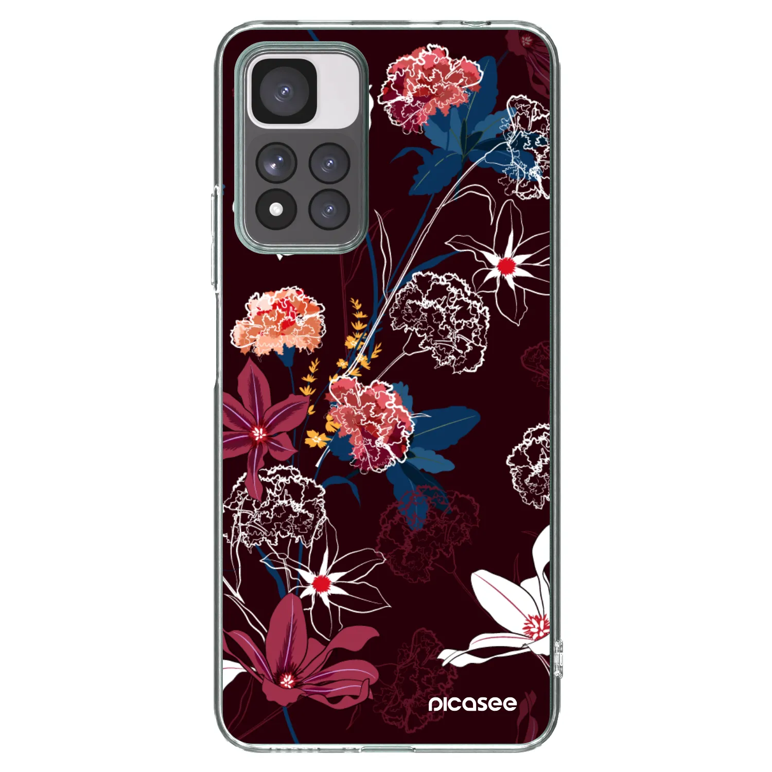 Picasee silikónový prehľadný obal pre Xiaomi Redmi Note 11 Pro+ 5G - Dark Meadow