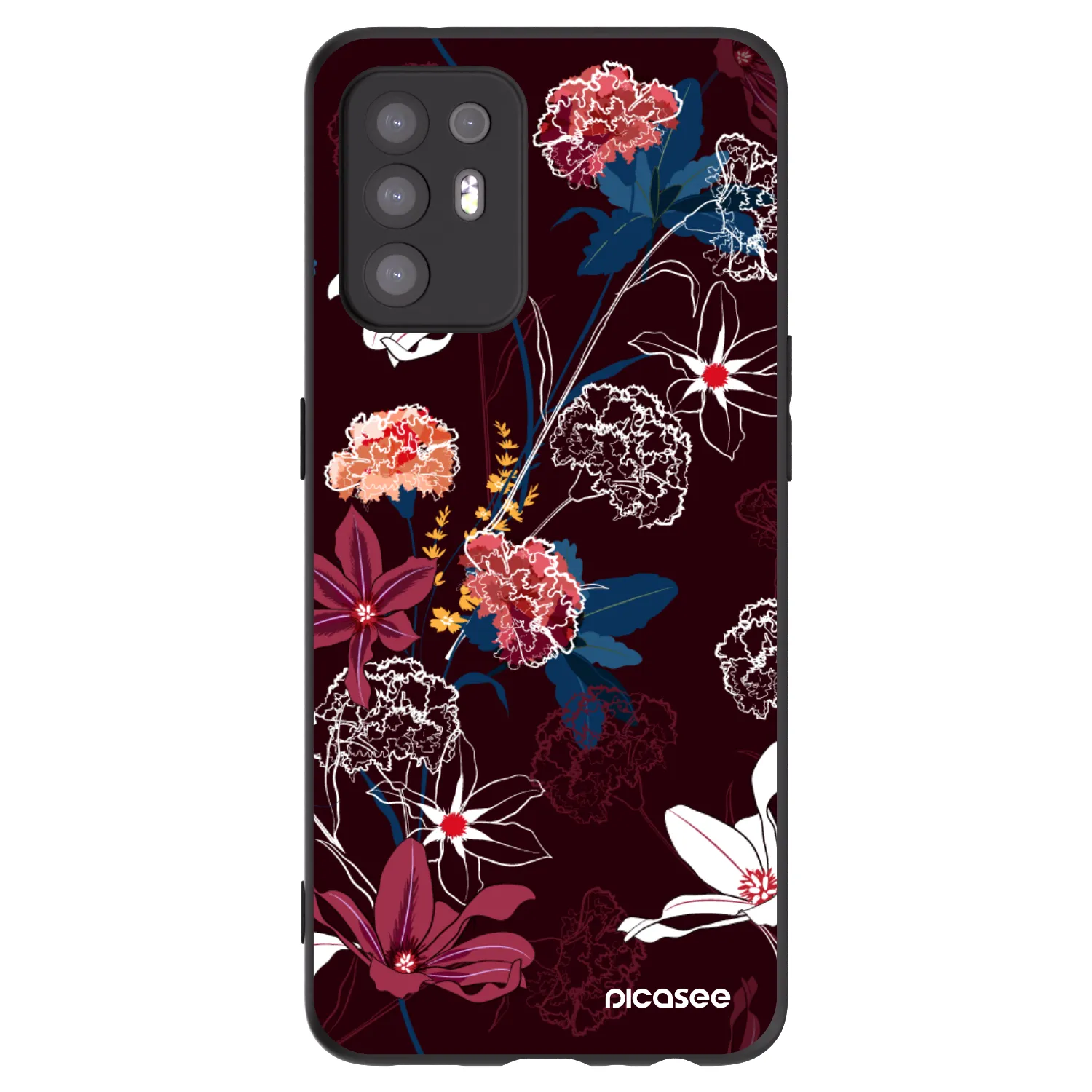 Picasee silikónový čierny obal pre OPPO A94 5G - Dark Meadow