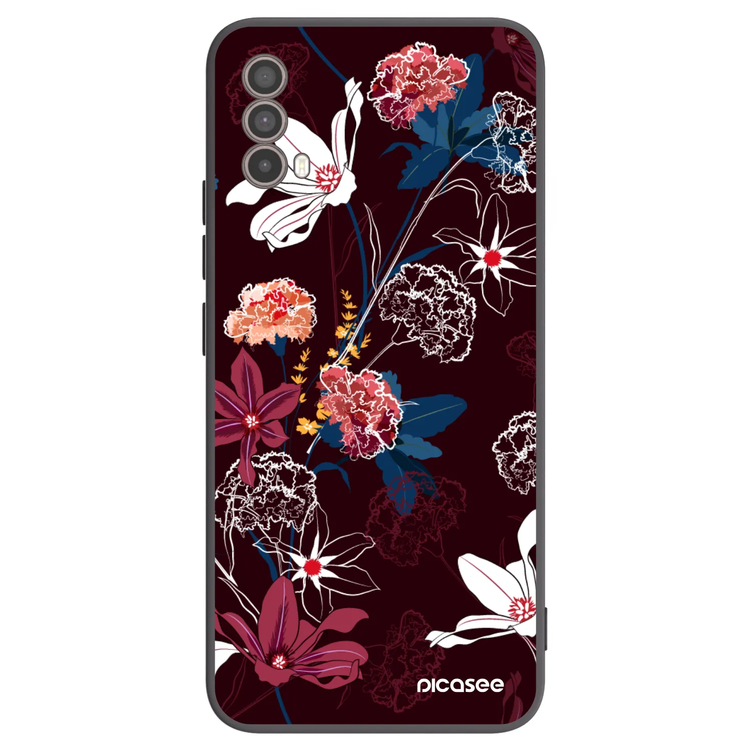 Picasee silikónový čierny obal pre Motorola Moto E40 - Dark Meadow
