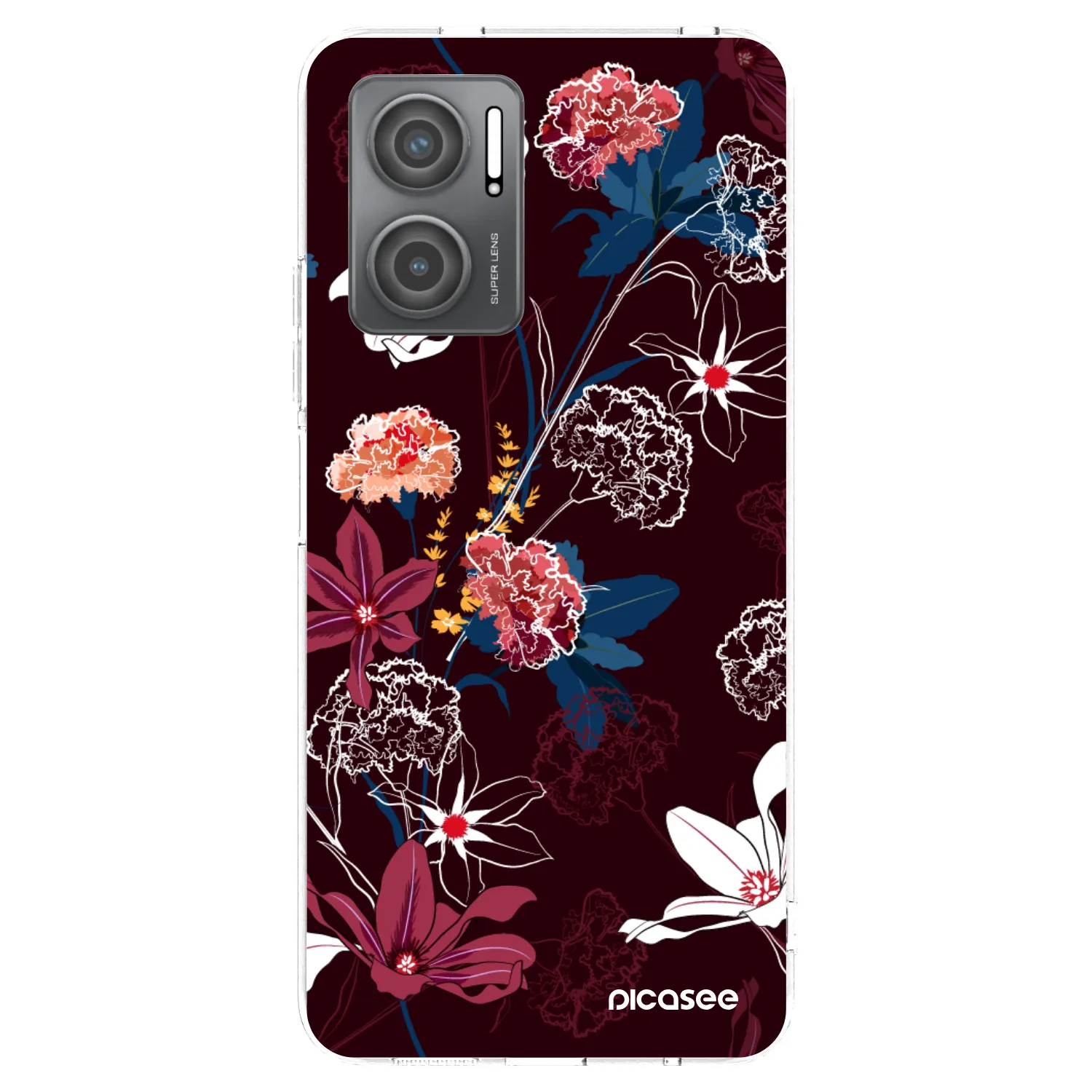 Picasee silikónový prehľadný obal pre Xiaomi Redmi 10 5G - Dark Meadow