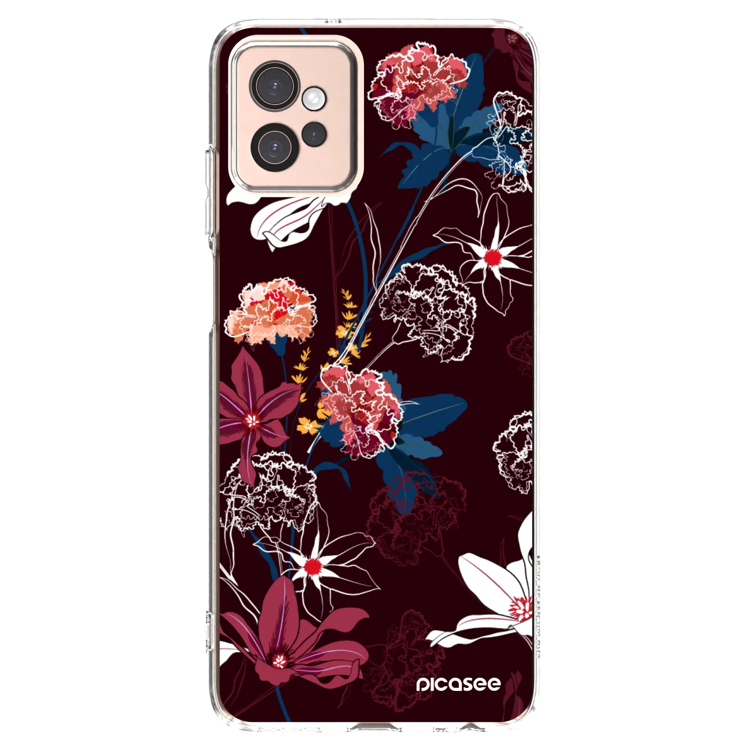 Picasee silikónový prehľadný obal pre Motorola Moto G32 - Dark Meadow