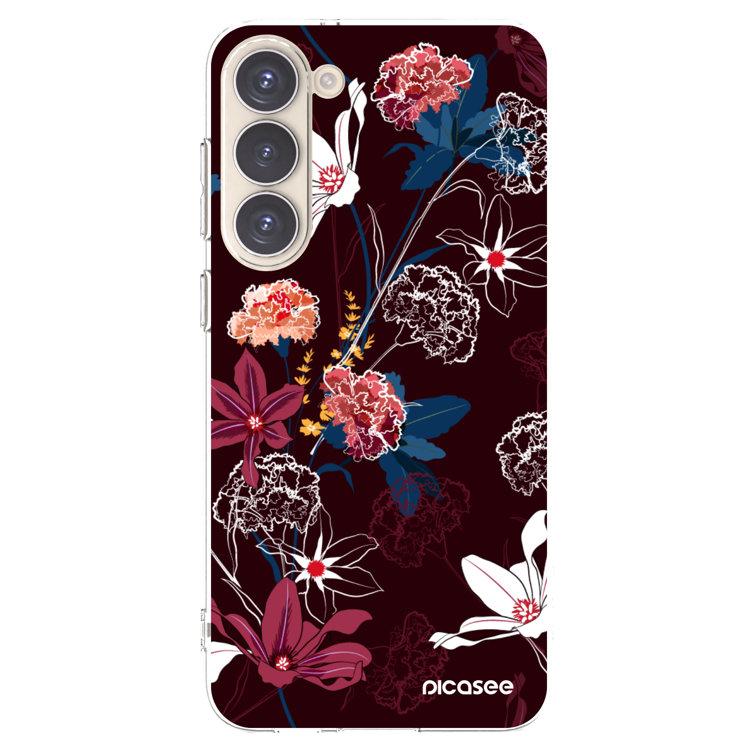 Picasee silikónový prehľadný obal pre Samsung Galaxy S23+ 5G - Dark Meadow
