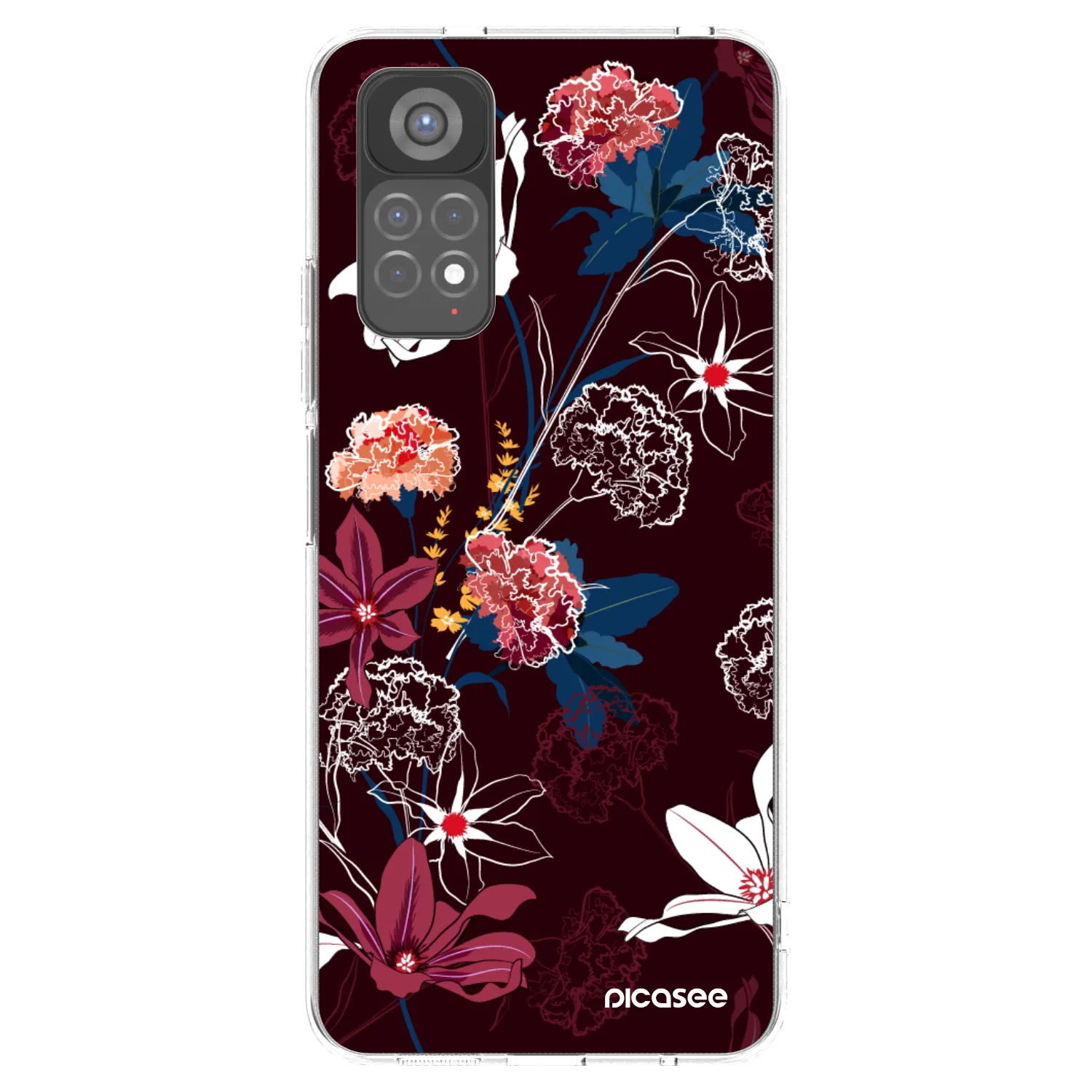 Picasee silikónový prehľadný obal pre Xiaomi Redmi Note 11S 5G - Dark Meadow