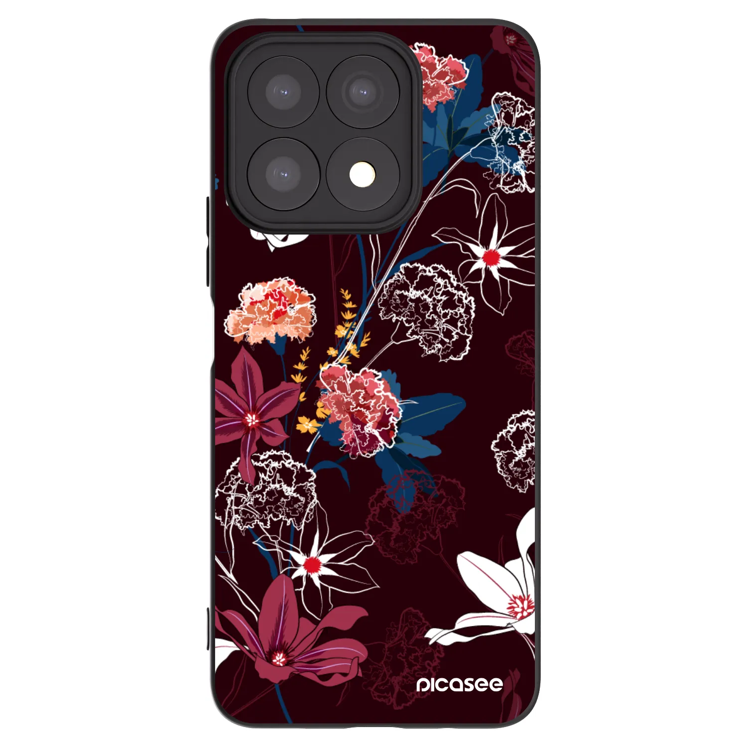Picasee silikónový čierny obal pre Honor X8a - Dark Meadow