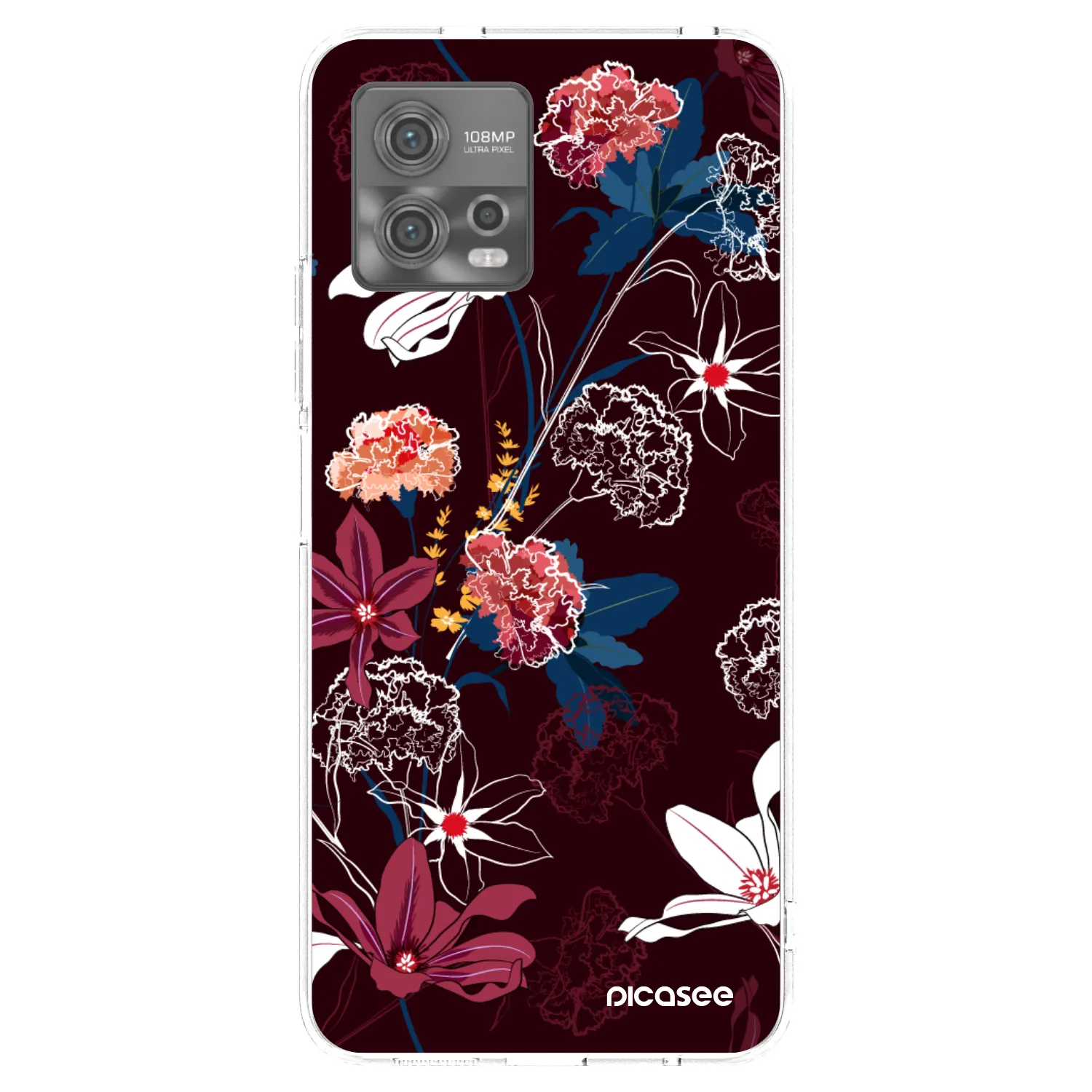 Picasee silikónový prehľadný obal pre Motorola Moto G72 - Dark Meadow