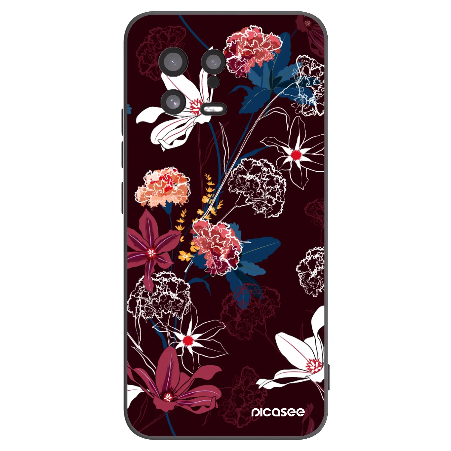 Picasee silikónový čierny obal pre Xiaomi 13 - Dark Meadow