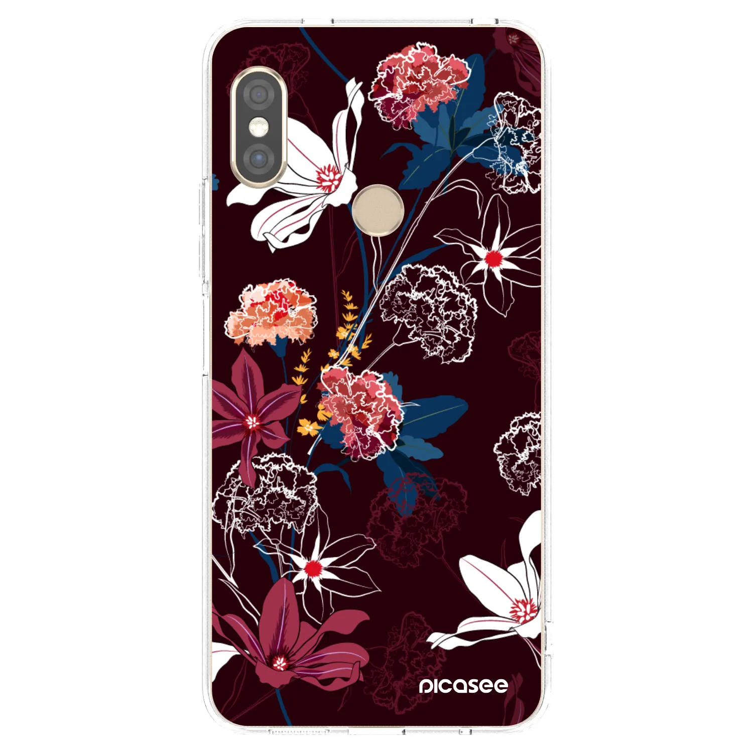 Silikónový prehľadný obal pre Xiaomi Redmi Note 5 Global - Dark Meadow