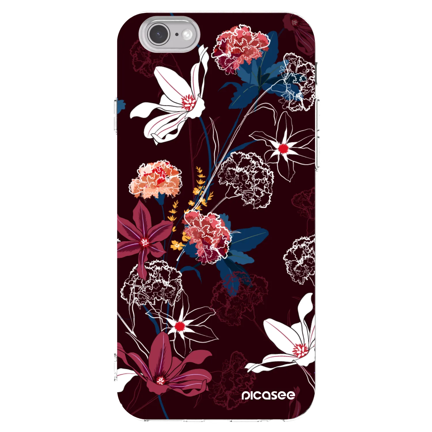 Picasee silikónový prehľadný obal pre Apple iPhone 6/6S - Dark Meadow