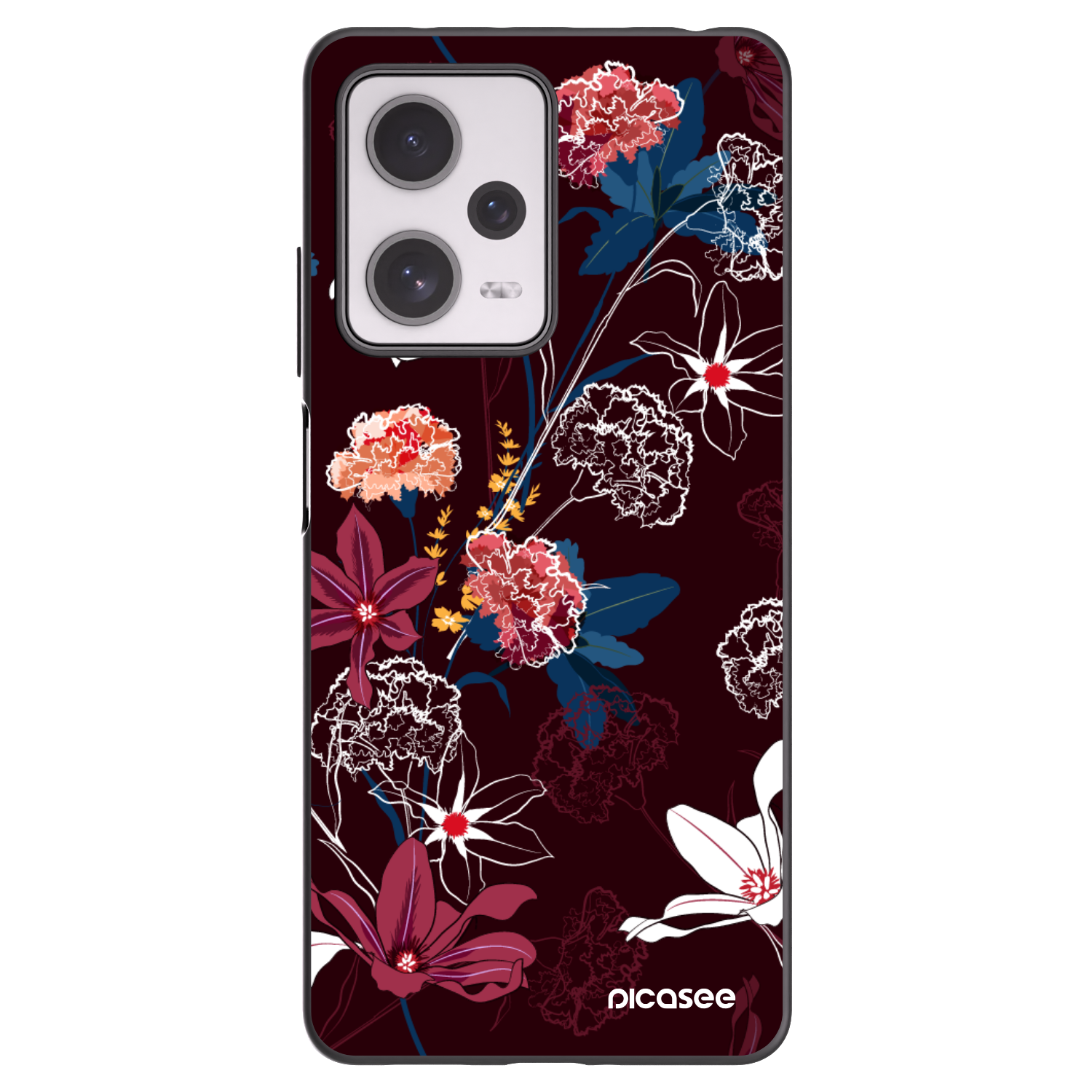 Picasee silikónový čierny obal pre Xiaomi Redmi Note 12 Pro+ 5G - Dark Meadow