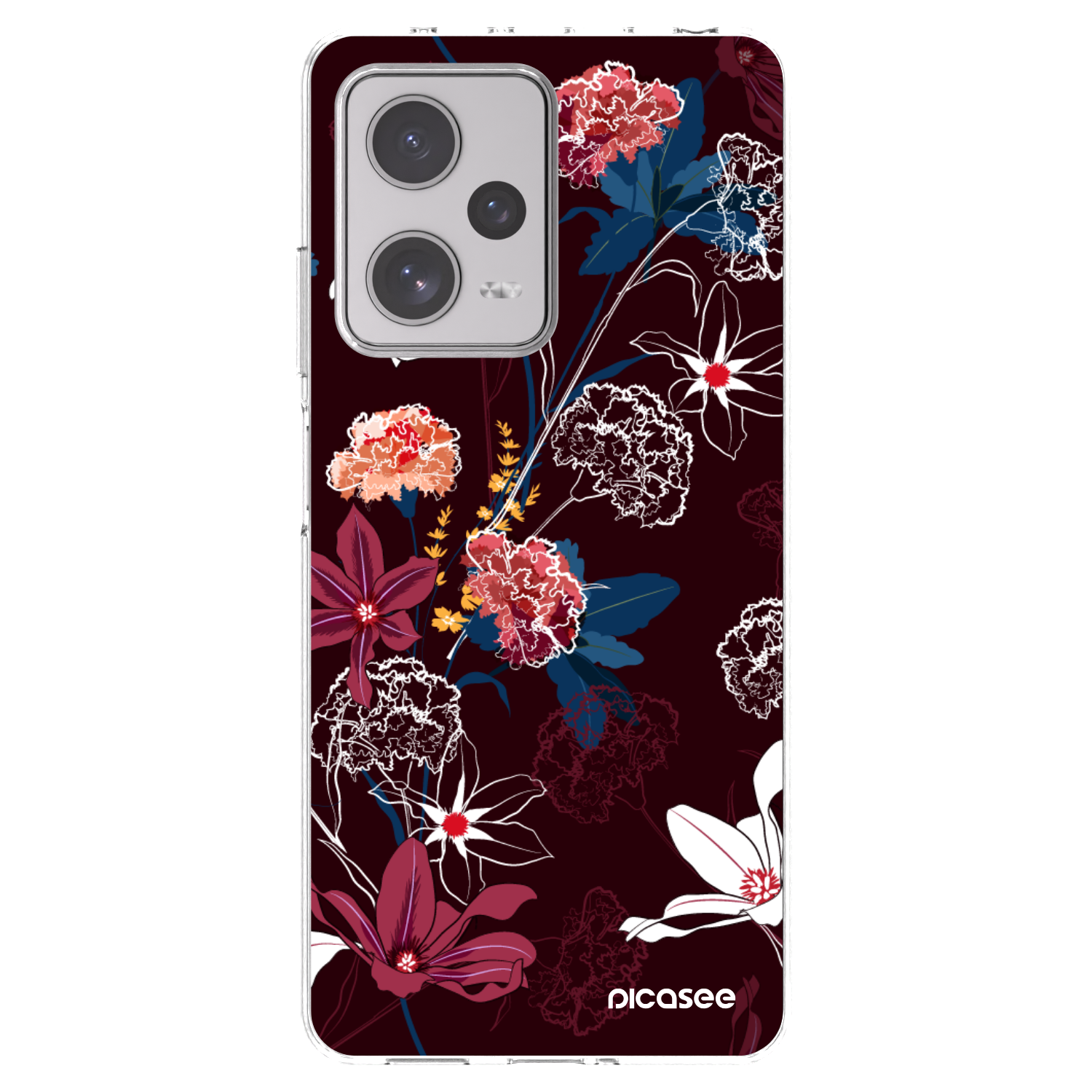 Picasee silikónový prehľadný obal pre Xiaomi Redmi Note 12 Pro+ 5G - Dark Meadow