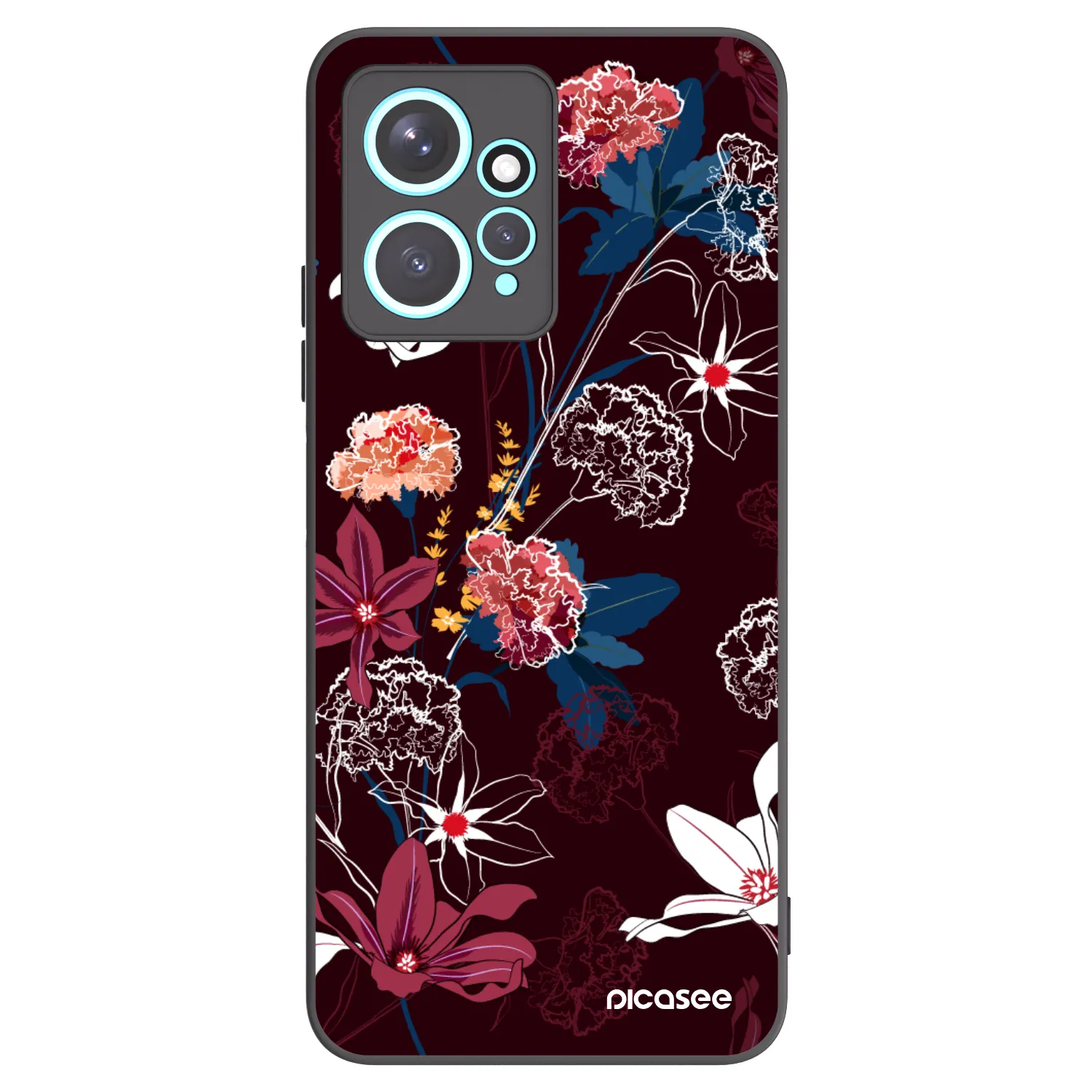Picasee silikónový čierny obal pre Xiaomi Redmi Note 12 4G - Dark Meadow