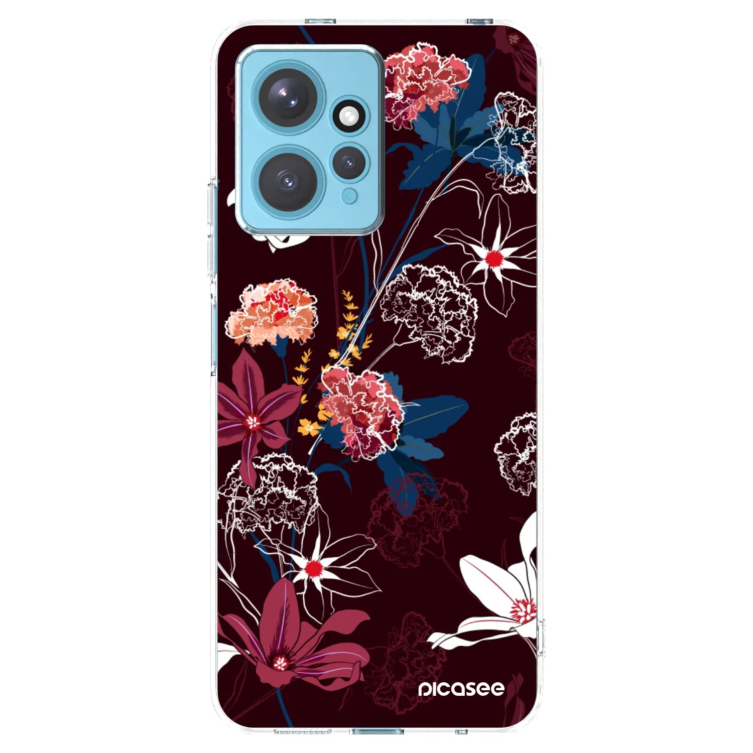 Picasee silikónový prehľadný obal pre Xiaomi Redmi Note 12 4G - Dark Meadow