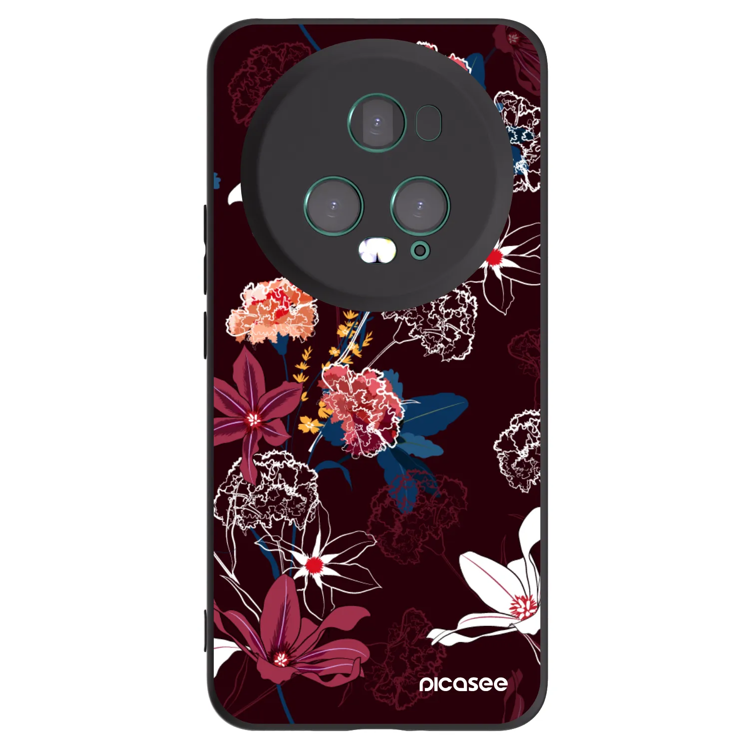 Picasee silikónový čierny obal pre Honor Magic5 Pro - Dark Meadow