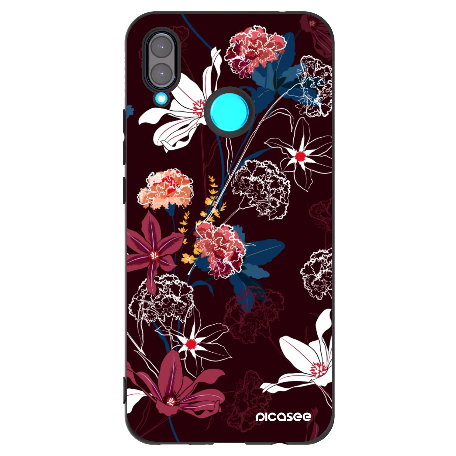 Picasee silikónový čierny obal pre Huawei Nova 3i - Dark Meadow