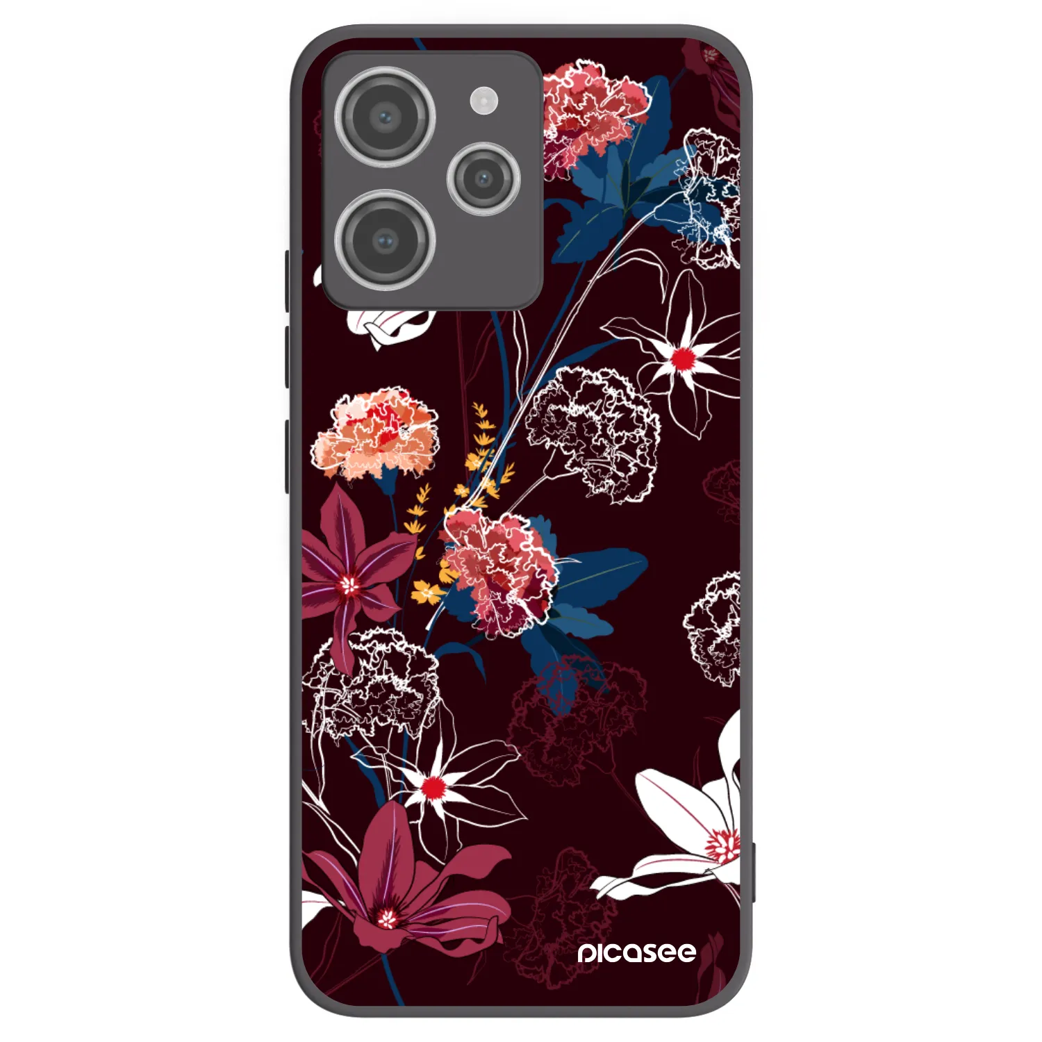 Picasee silikónový čierny obal pre Xiaomi Redmi 12 4G - Dark Meadow