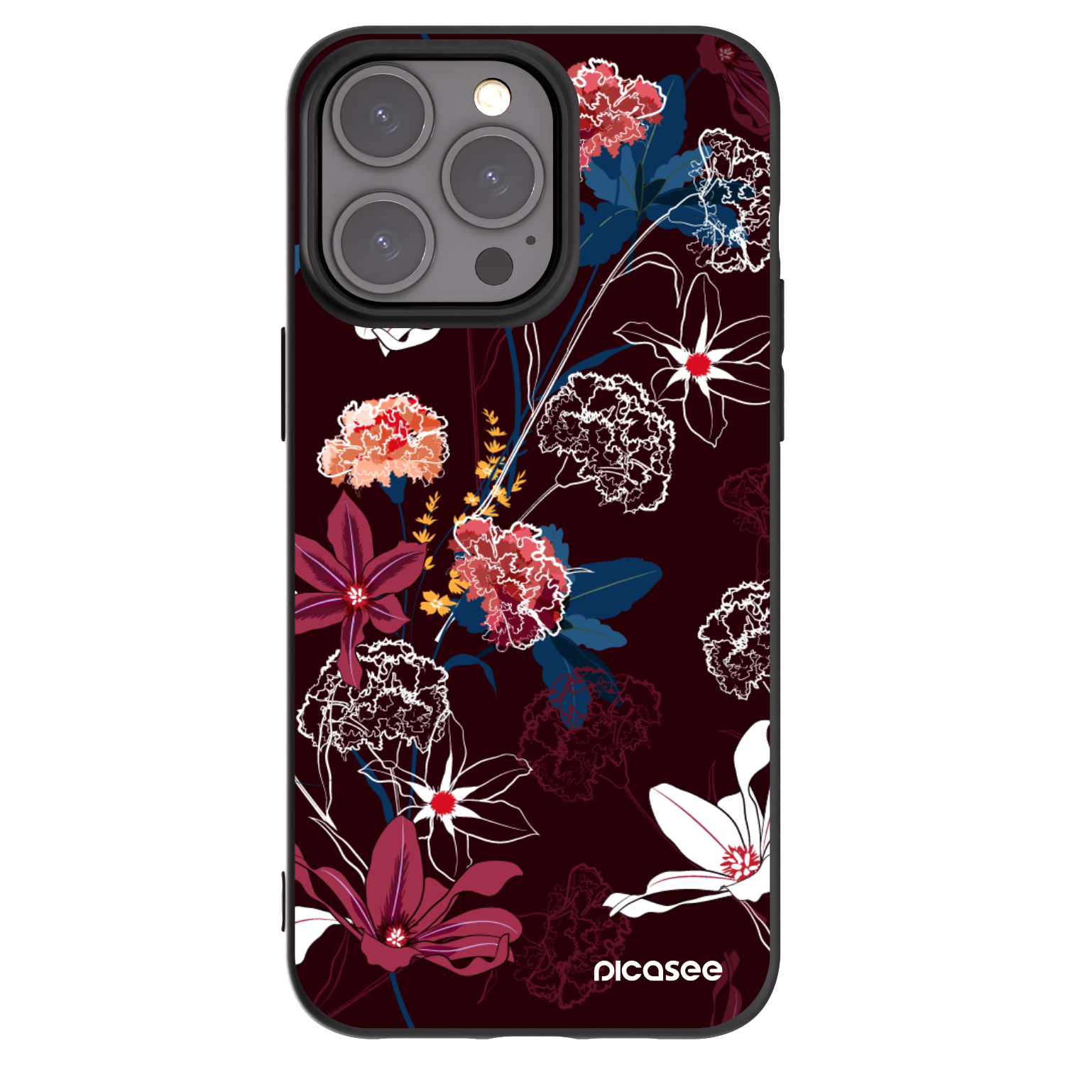 Silikónový čierny obal pre Apple iPhone 15 Pro Max - Dark Meadow