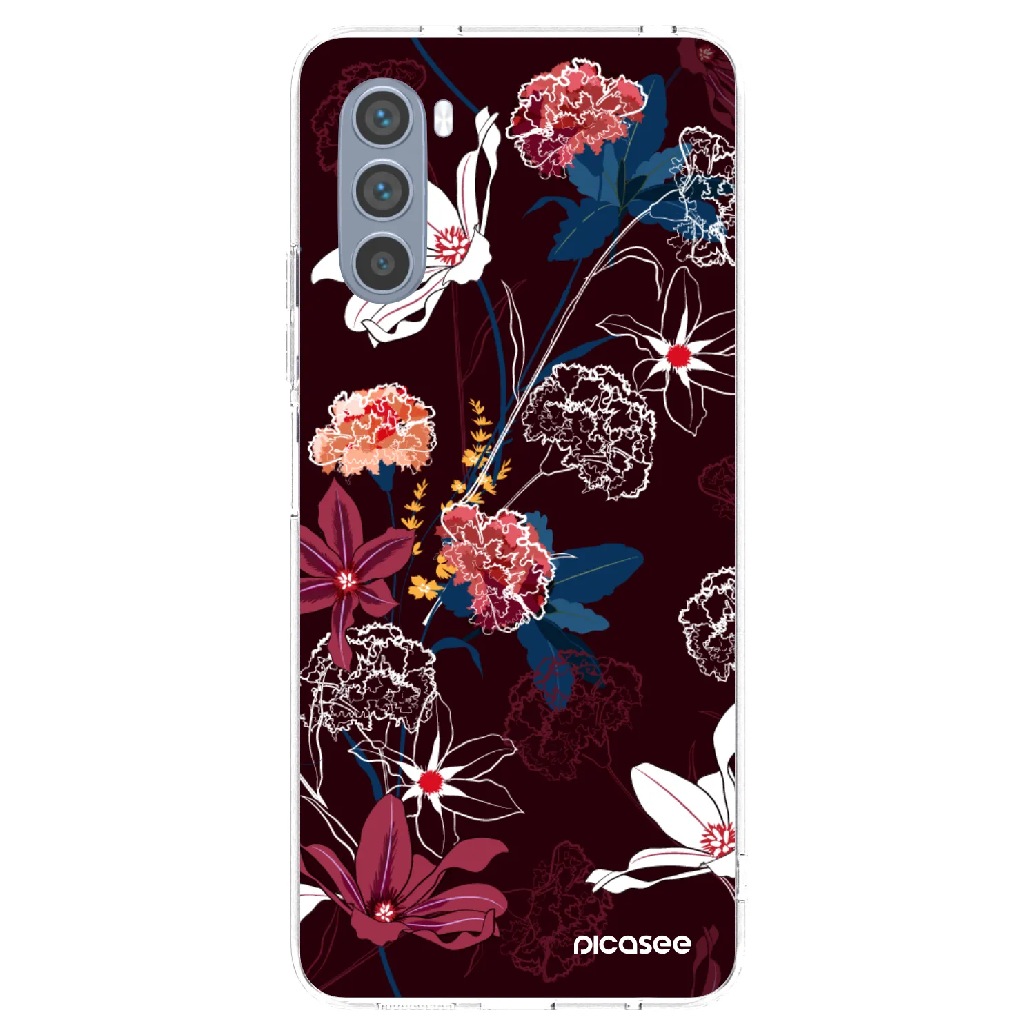 Picasee silikónový prehľadný obal pre Motorola Moto G62 - Dark Meadow