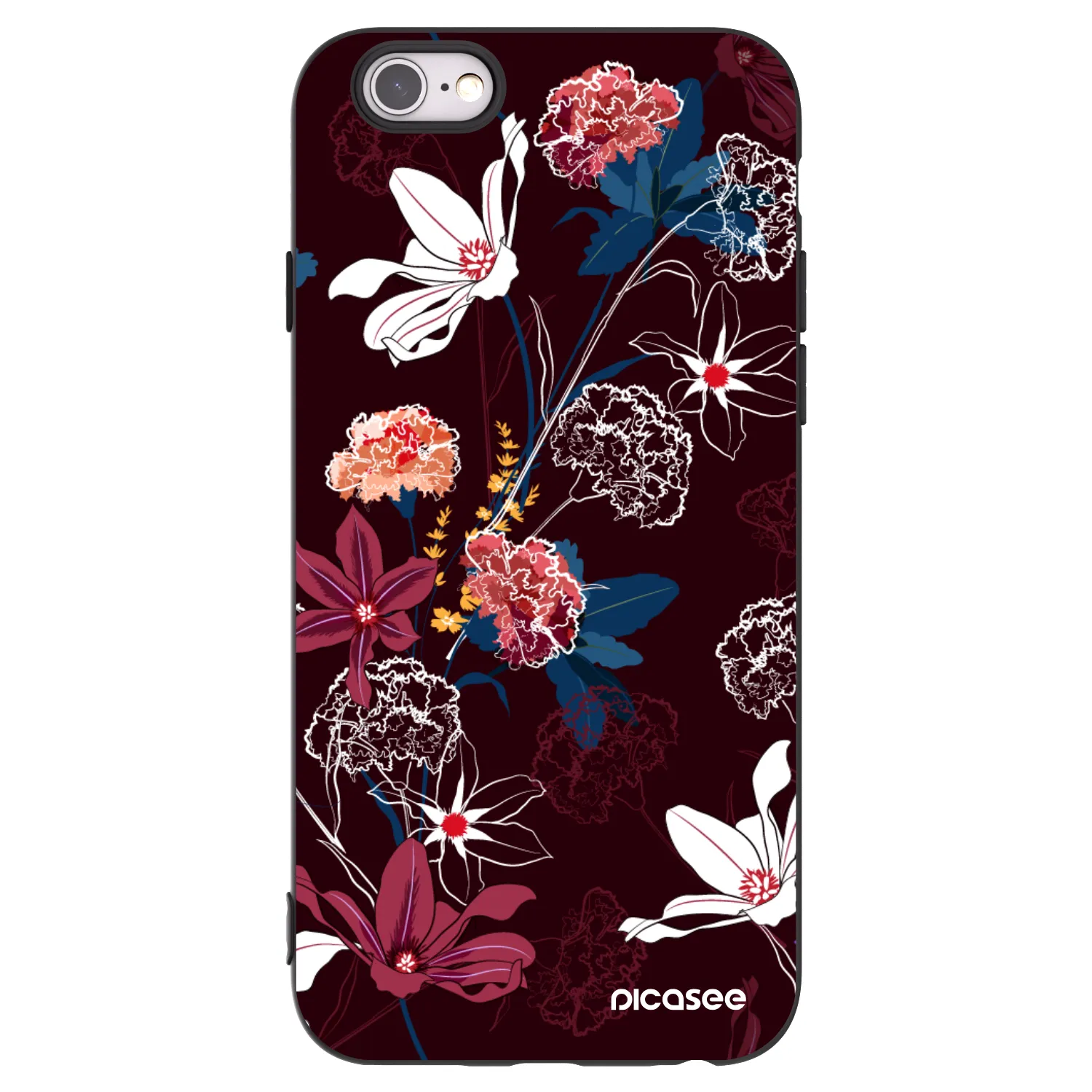 Picasee silikónový čierny obal pre Apple iPhone 6/6S - Dark Meadow