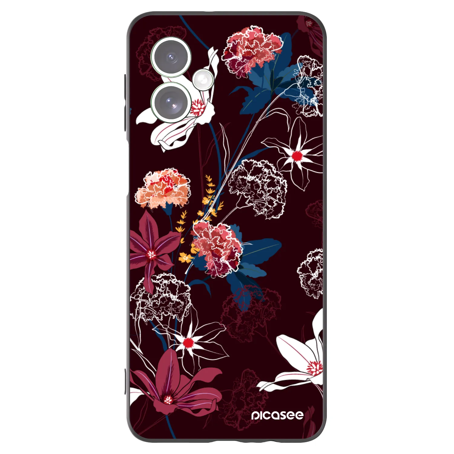 Picasee silikónový čierny obal pre Motorola Moto G54 5G - Dark Meadow
