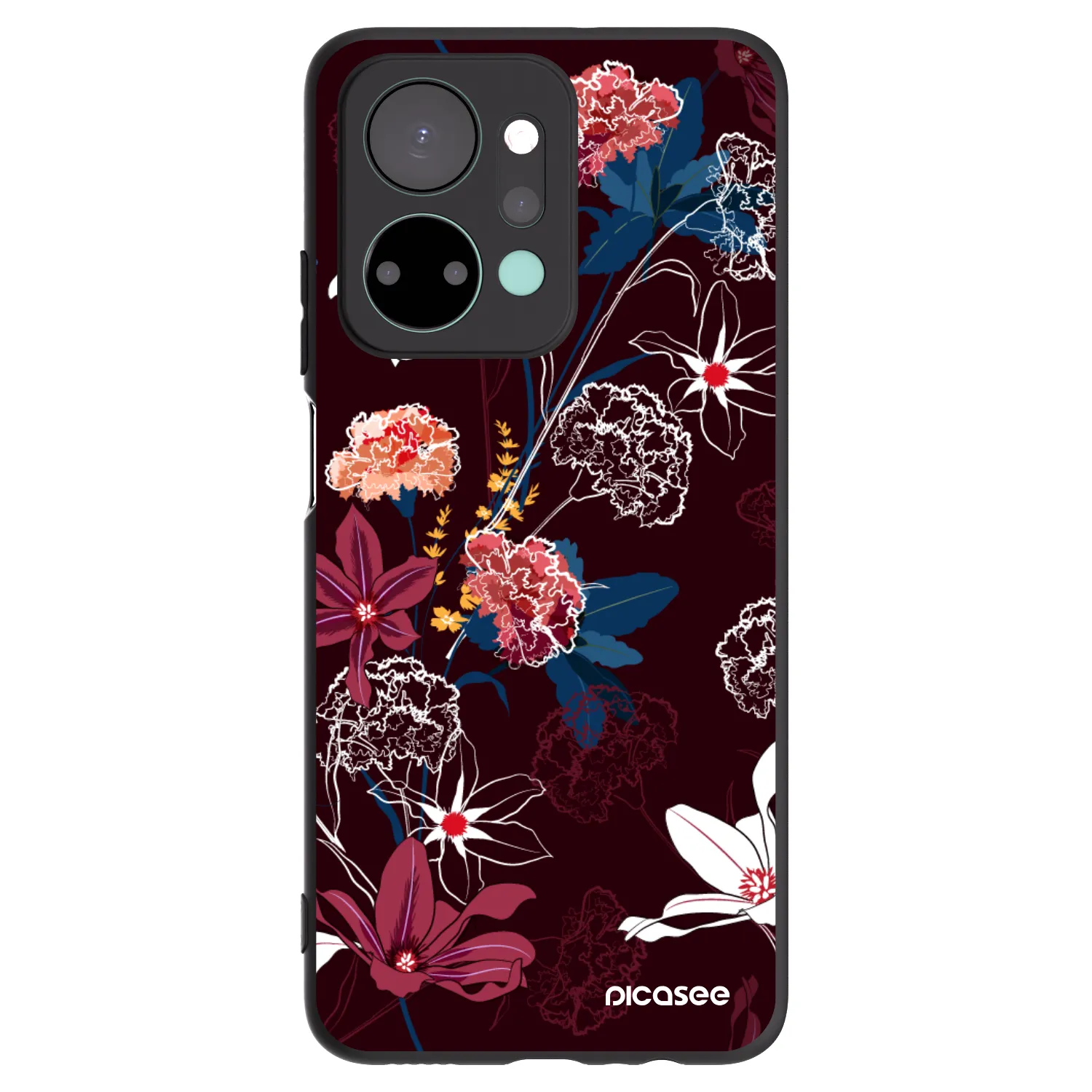 Picasee silikónový čierny obal pre Honor X7a - Dark Meadow