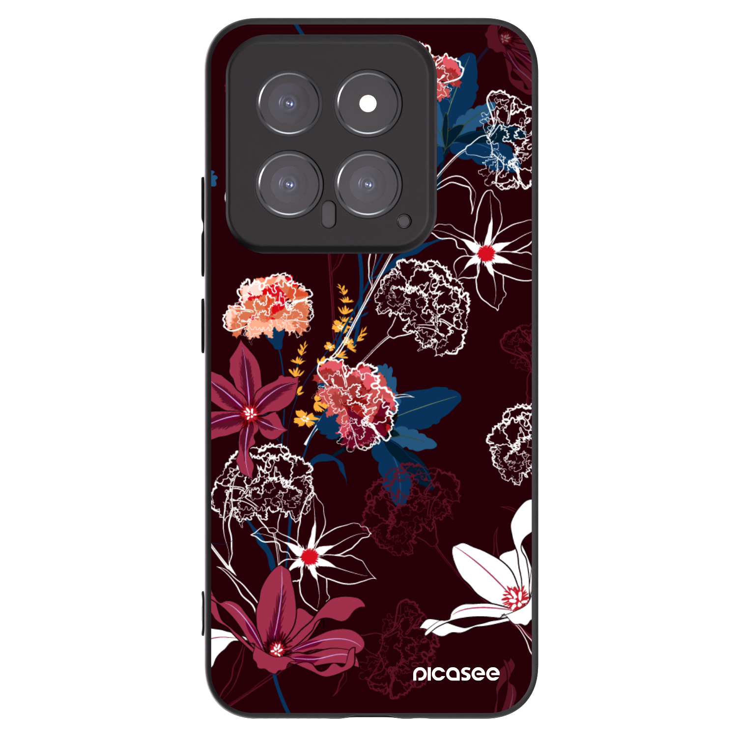 Picasee silikónový čierny obal pre Xiaomi 14 - Dark Meadow