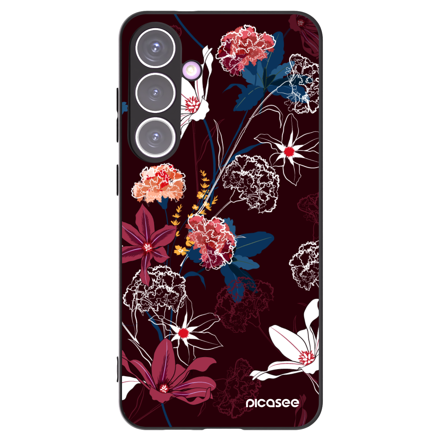Picasee silikónový čierny obal pre Samsung Galaxy S24+ S926B 5G - Dark Meadow
