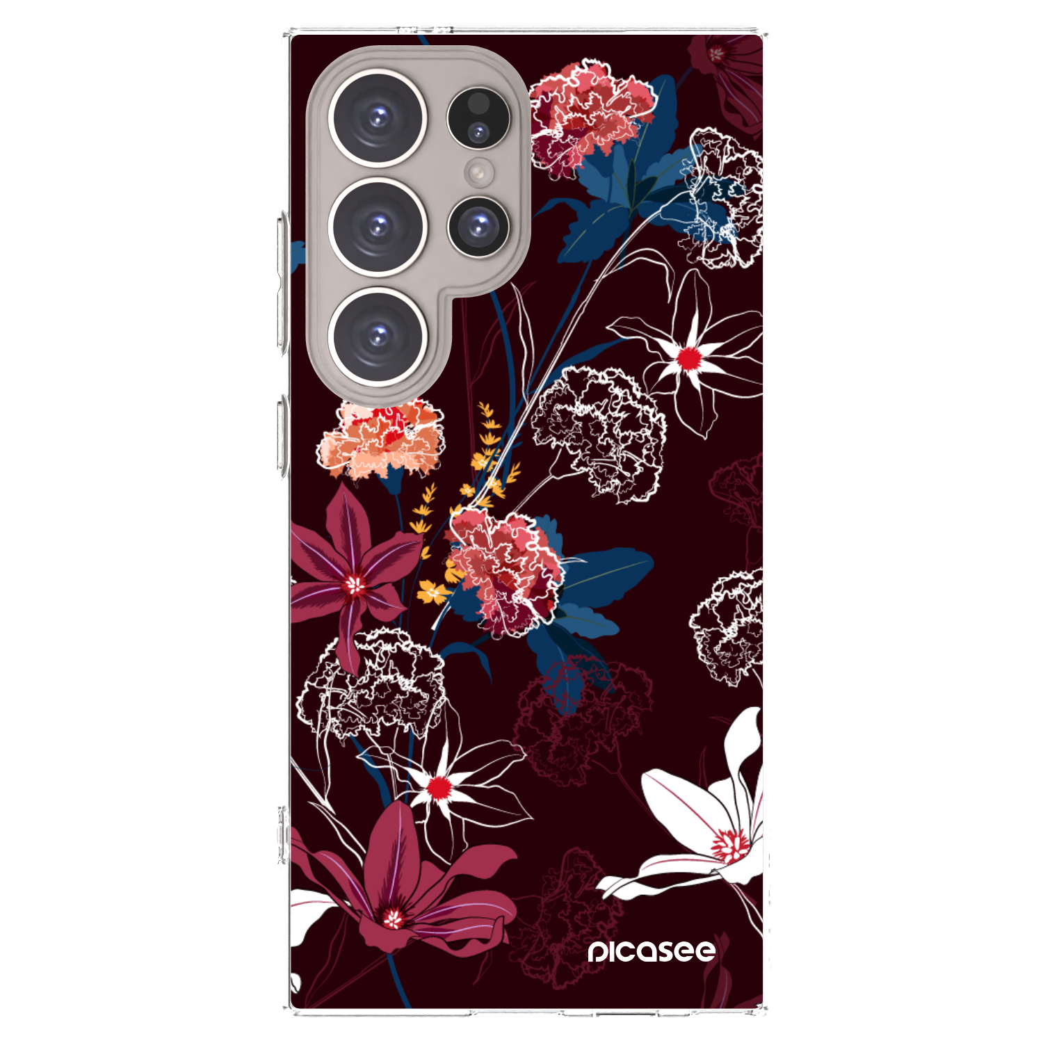 Picasee silikónový prehľadný obal pre Samsung Galaxy S24 Ultra S928B 5G - Dark Meadow