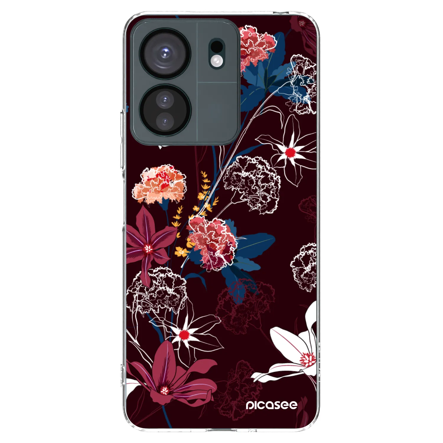Picasee silikónový prehľadný obal pre Xiaomi Redmi 13C 4G - Dark Meadow