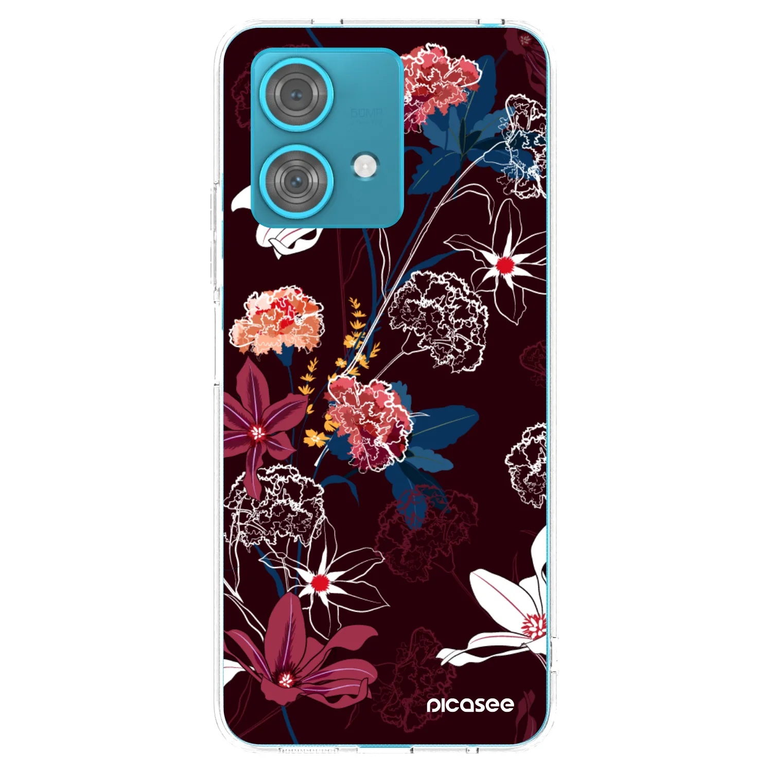 Picasee silikónový prehľadný obal pre Motorola Edge 40 Neo - Dark Meadow