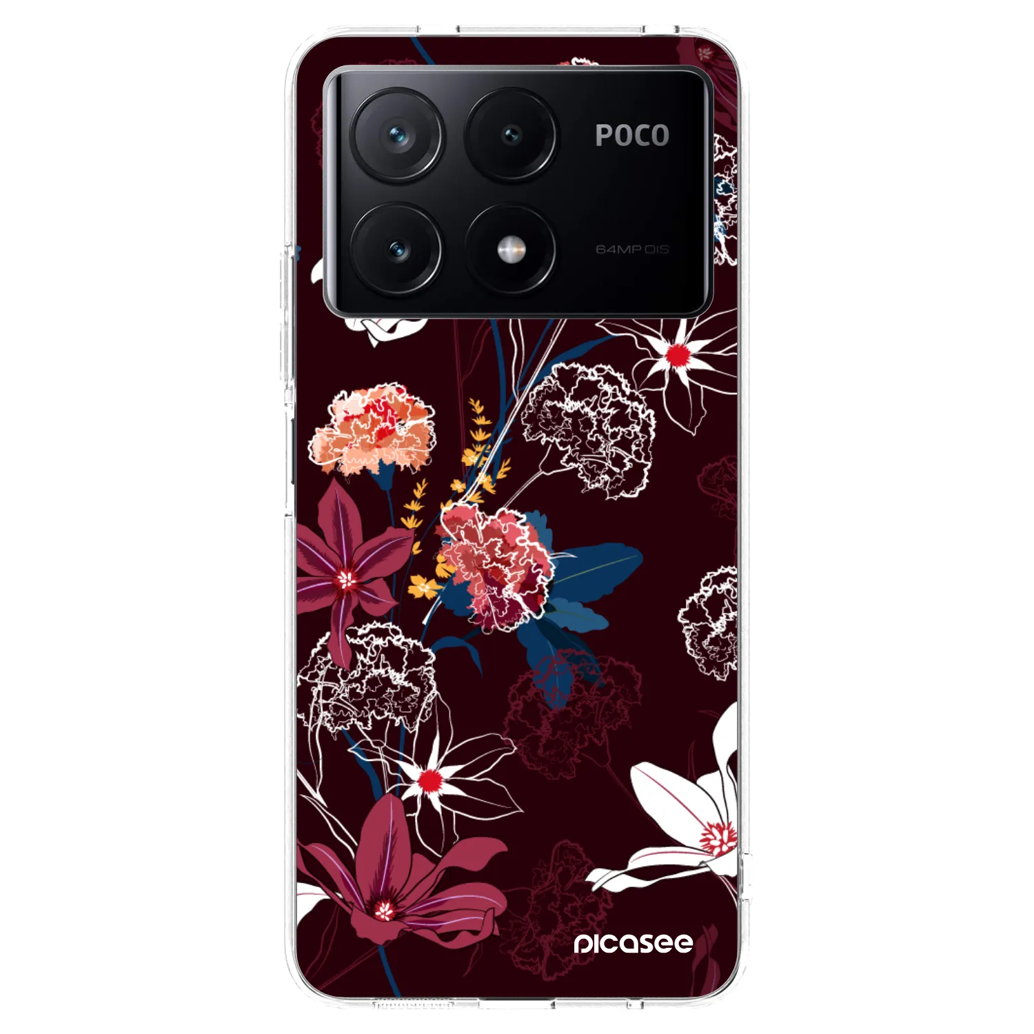 Picasee silikónový prehľadný obal pre Xiaomi Poco X6 Pro - Dark Meadow