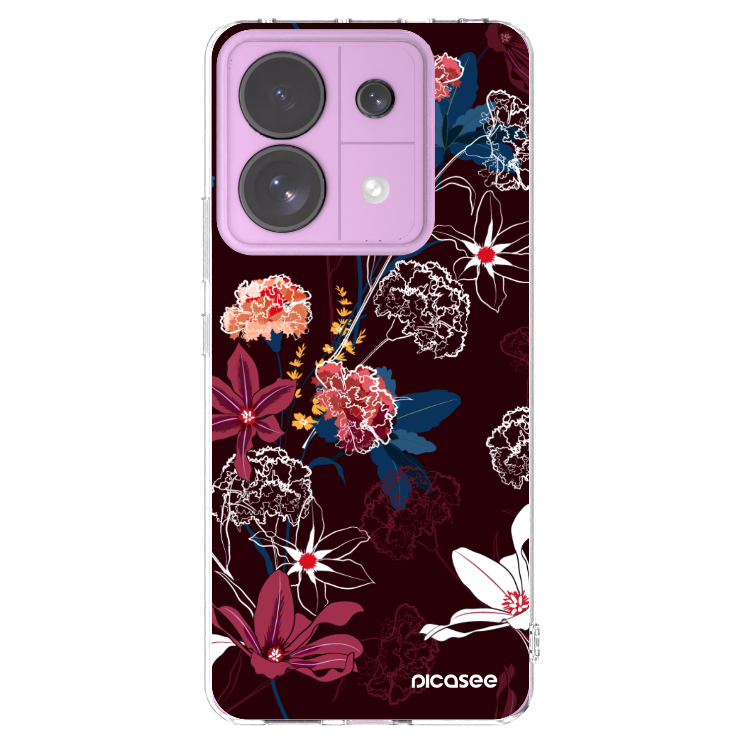 Picasee silikónový prehľadný obal pre Xiaomi Redmi Note 13 Pro 5G - Dark Meadow
