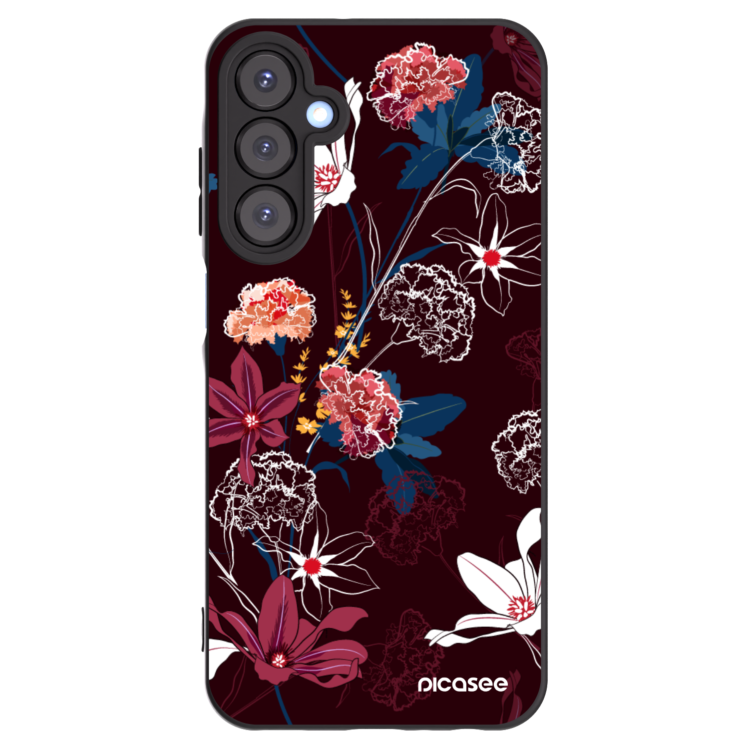 Picasee silikónový čierny obal pre Samsung Galaxy A25 A256B 5G - Dark Meadow