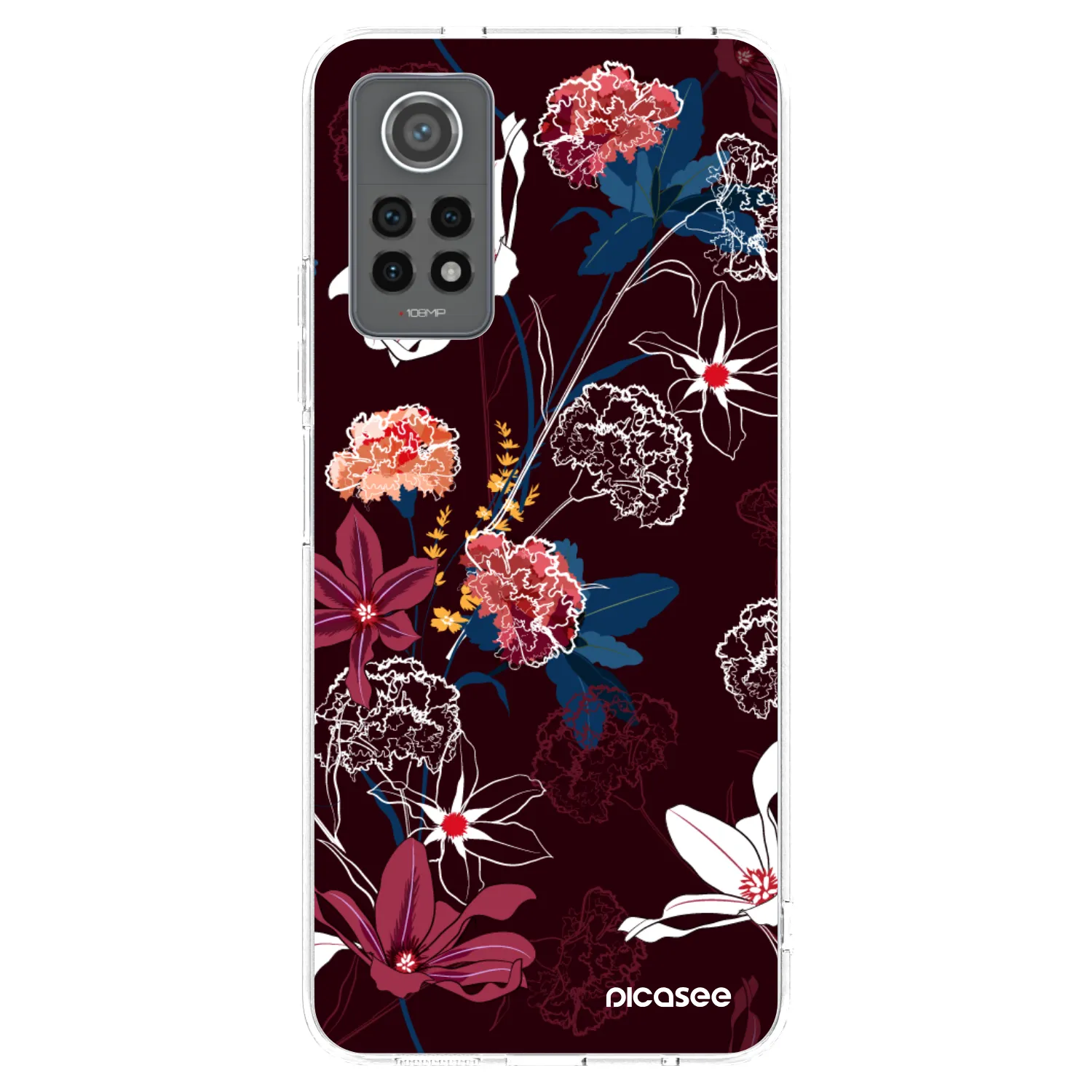 Picasee silikónový prehľadný obal pre Xiaomi Redmi Note 12 Pro 4G - Dark Meadow