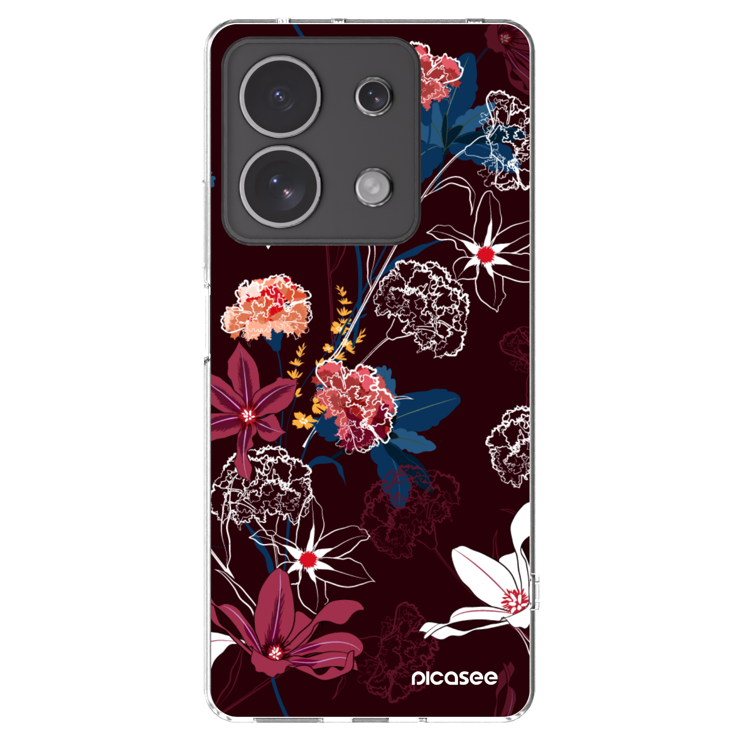 Picasee silikónový prehľadný obal pre Xiaomi Redmi Note 13 4G - Dark Meadow