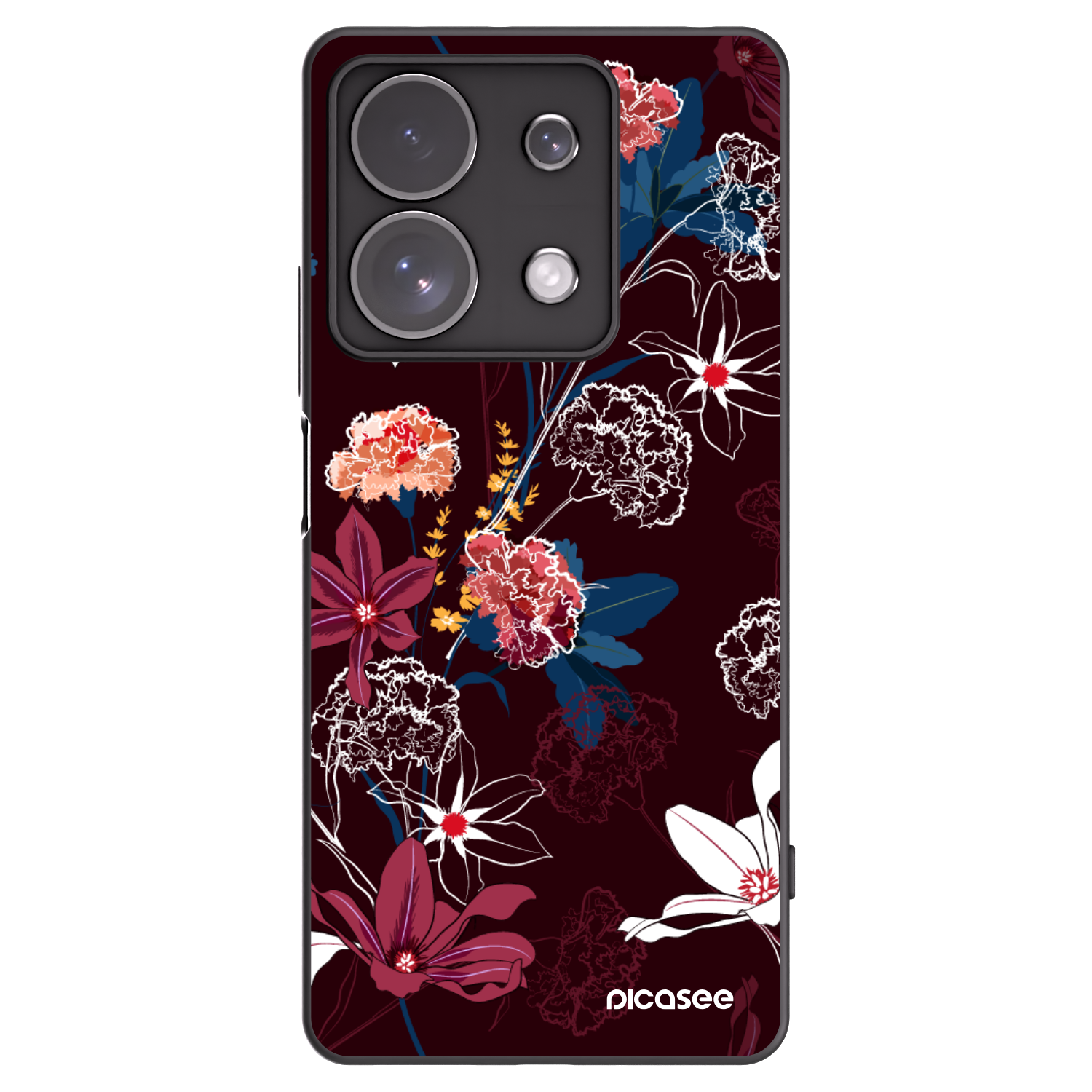 Picasee silikónový čierny obal pre Xiaomi Redmi Note 13 Pro 4G - Dark Meadow