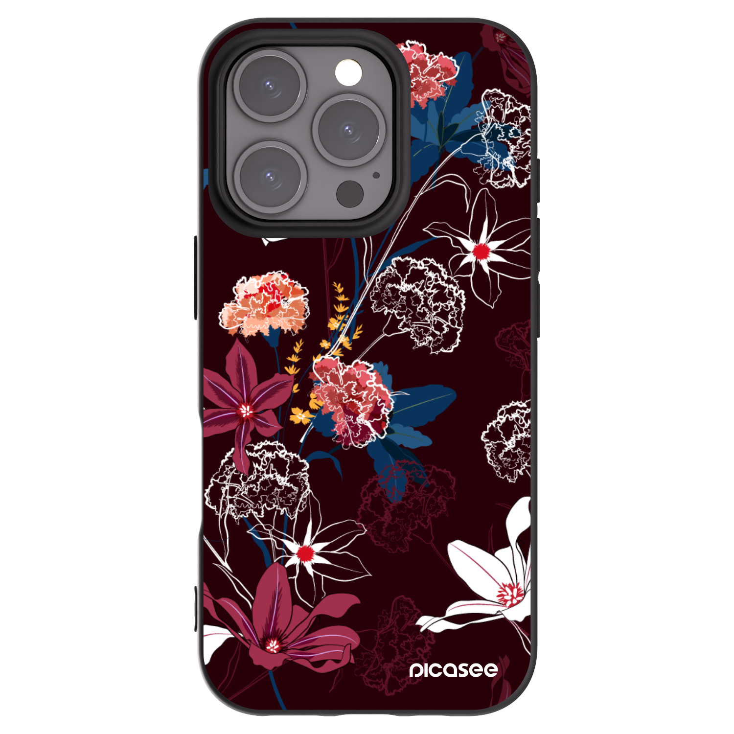 Picasee silikónový čierny obal pre Apple iPhone 16 Pro - Dark Meadow