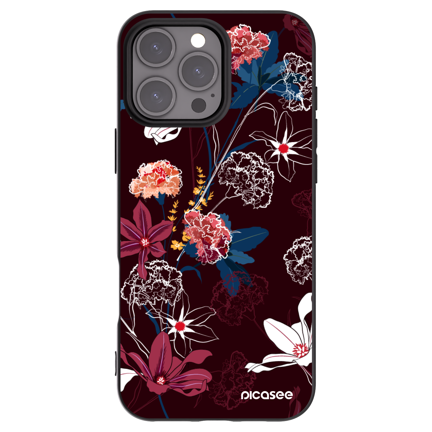 Silikónový čierny obal pre Apple iPhone 16 Pro Max - Dark Meadow
