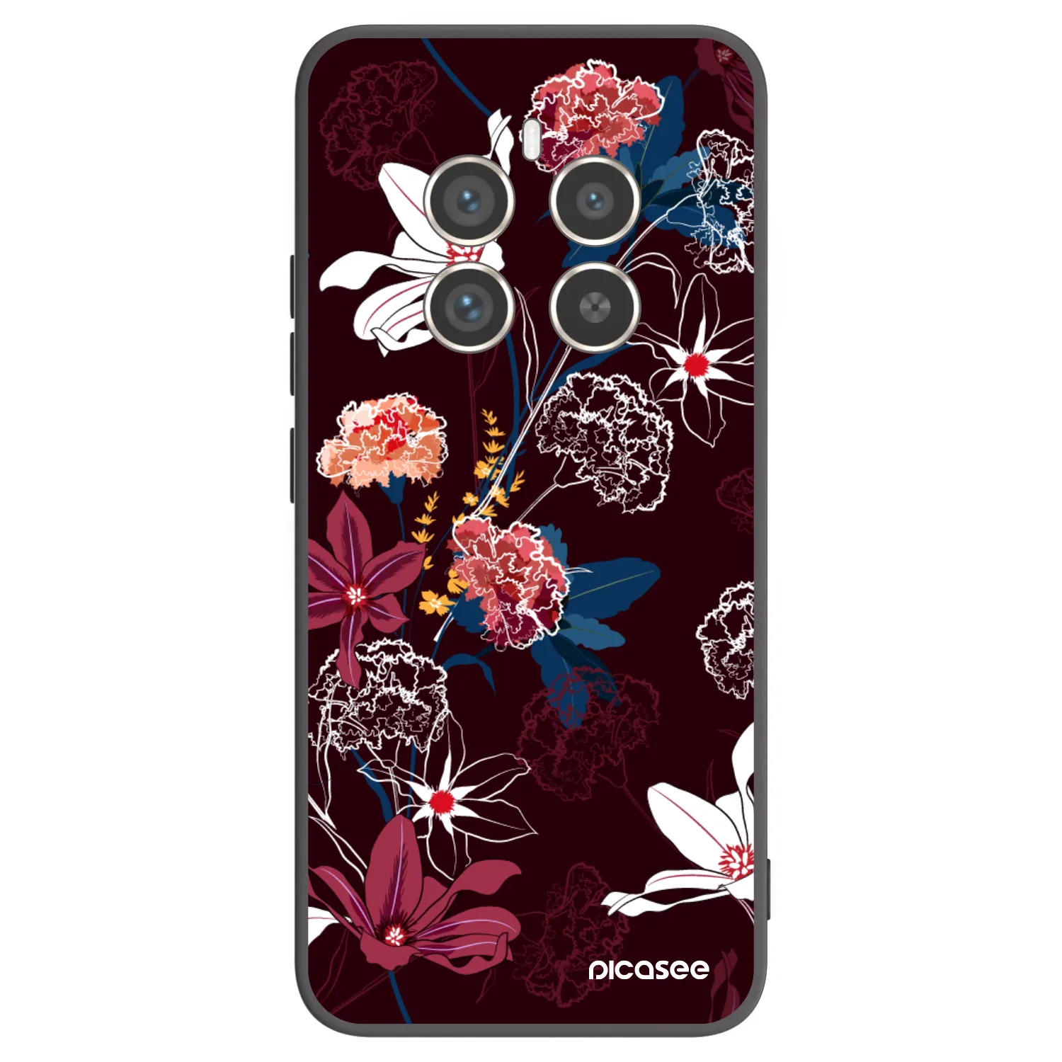 Picasee silikónový čierny obal pre Realme 12 Pro 5G - Dark Meadow