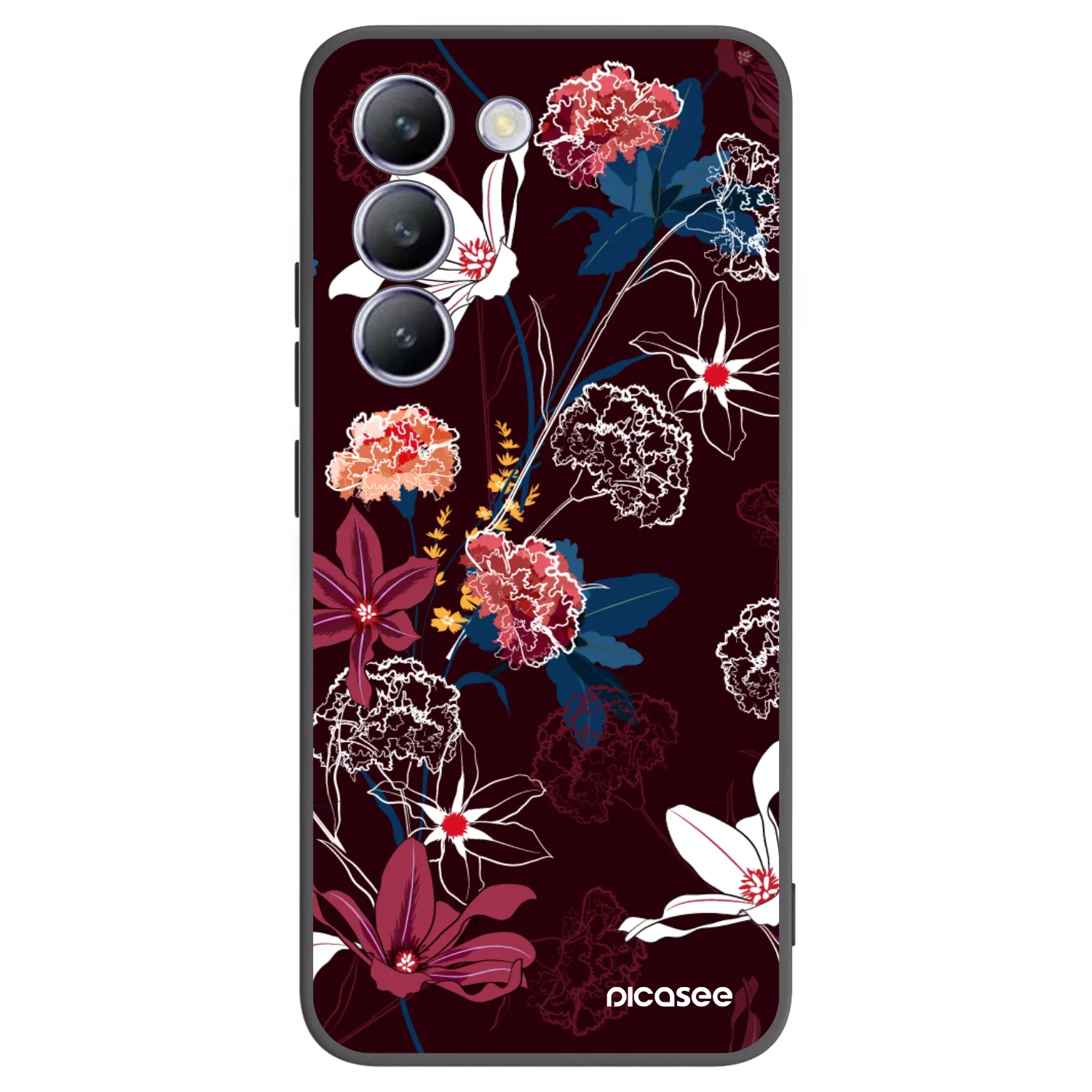 Picasee silikónový čierny obal pre Vivo V40 SE 5G - Dark Meadow