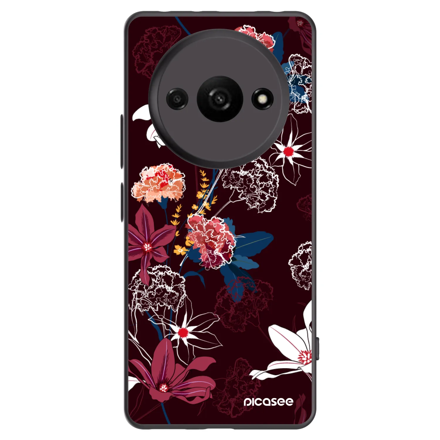 Picasee silikónový čierny obal pre Xiaomi Redmi A3 - Dark Meadow