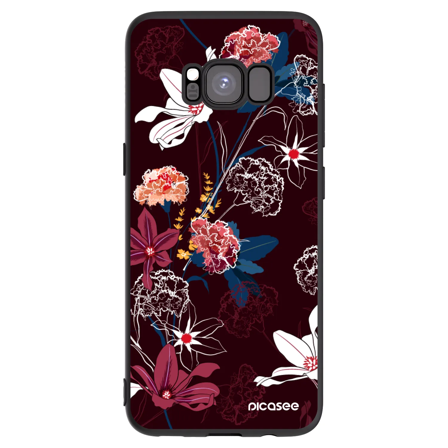 Picasee silikónový čierny obal pre Samsung Galaxy S8 G950F - Dark Meadow