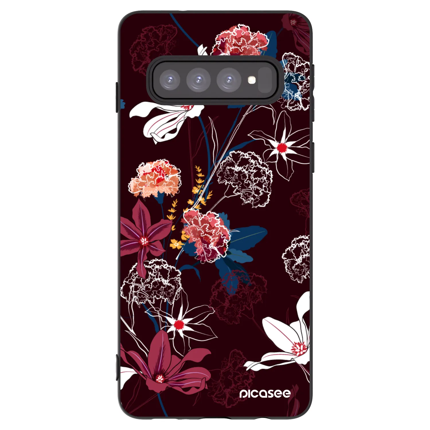 Picasee silikónový čierny obal pre Samsung Galaxy S10 G973 - Dark Meadow