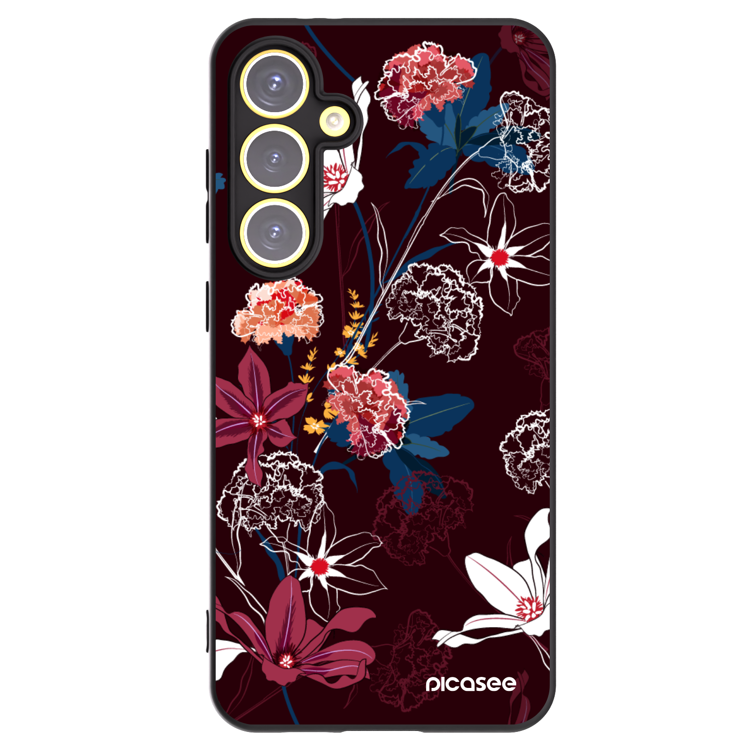 Picasee silikónový čierny obal pre Samsung Galaxy S24 FE S721B - Dark Meadow