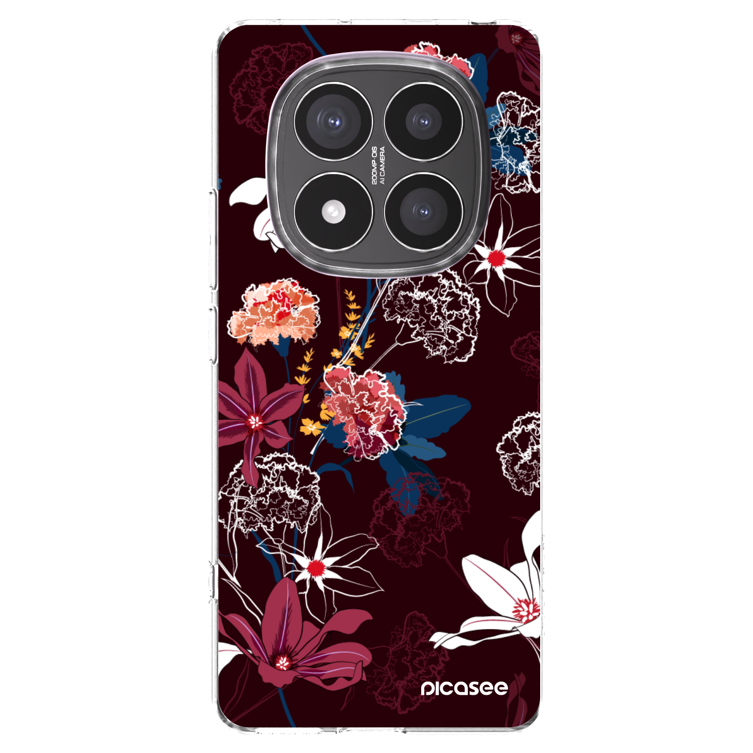 Picasee silikónový prehľadný obal pre Xiaomi Redmi Note 14 Pro+ 5G - Dark Meadow