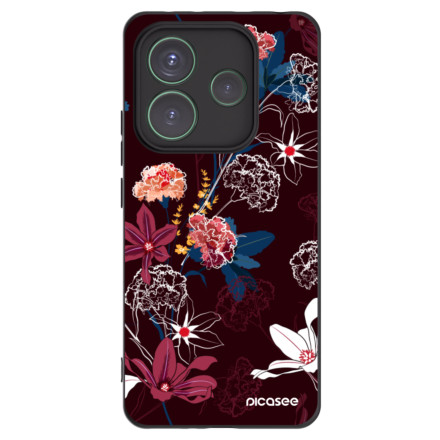 Picasee silikónový čierny obal pre Xiaomi Redmi Note 14 5G - Dark Meadow