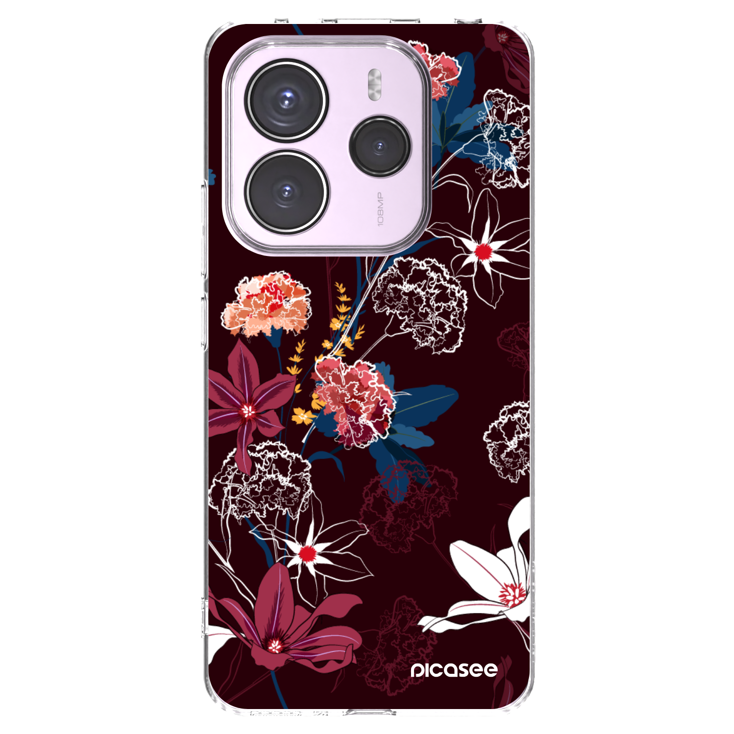 Picasee silikónový prehľadný obal pre Xiaomi Redmi Note 14 5G - Dark Meadow