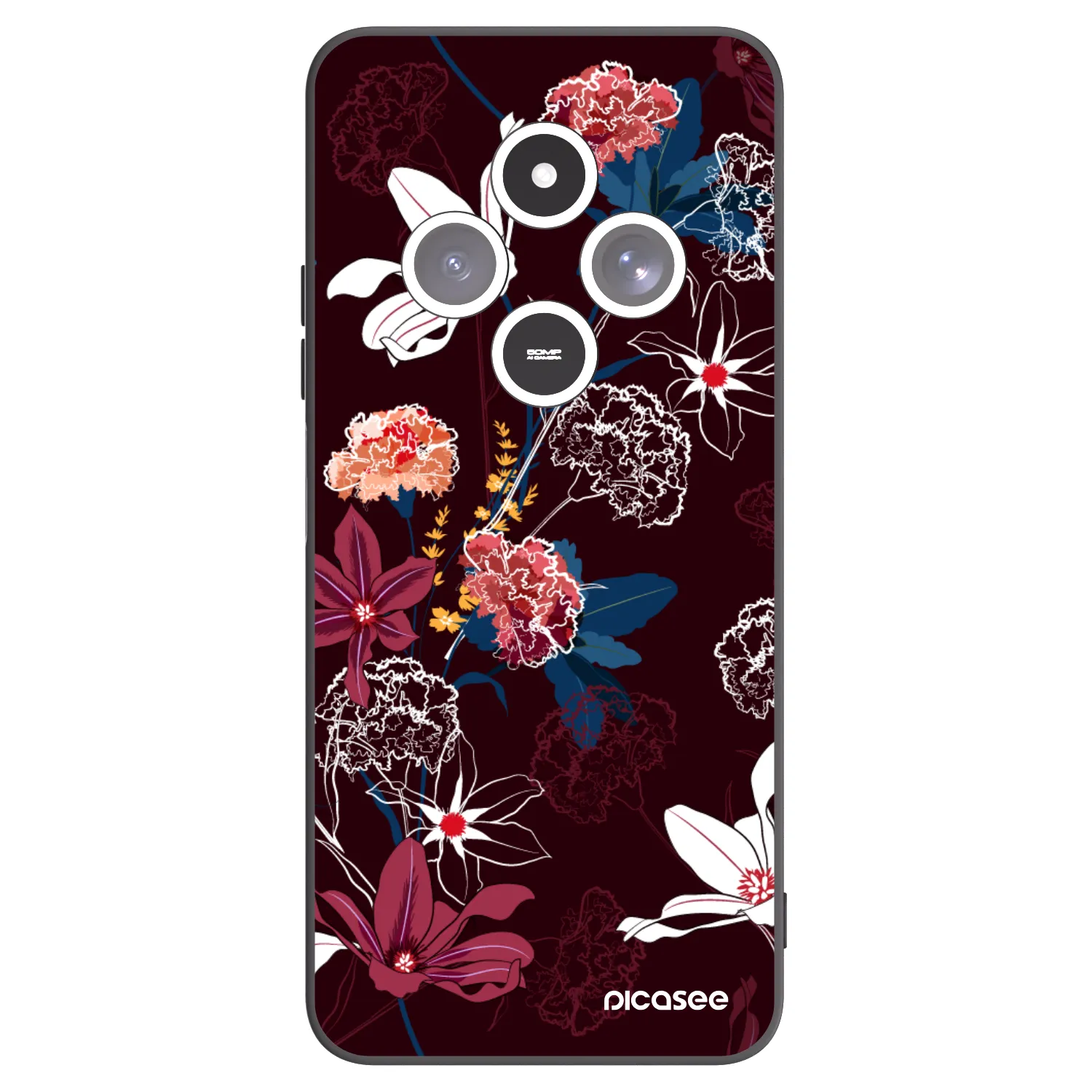 Picasee silikónový čierny obal pre Xiaomi Redmi 14C - Dark Meadow