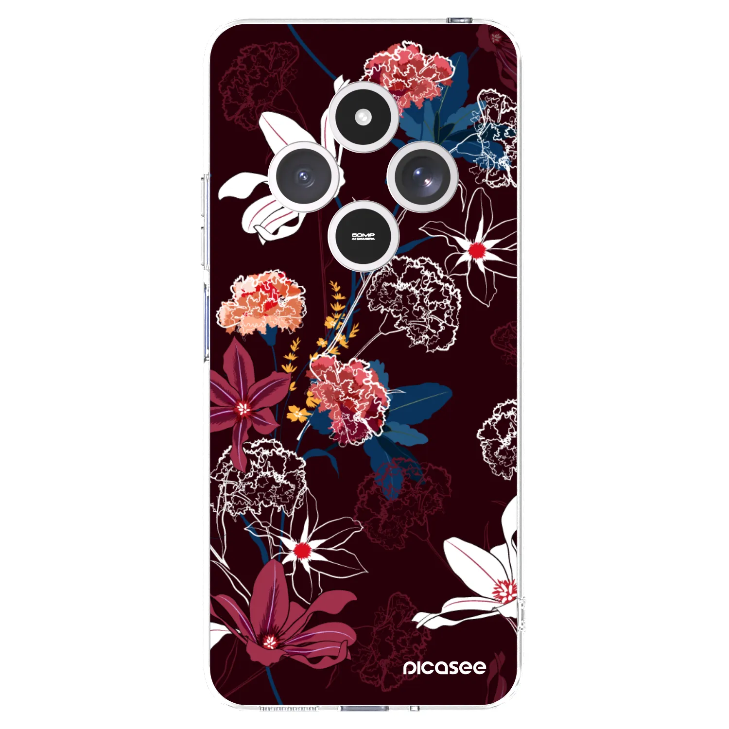 Picasee silikónový prehľadný obal pre Xiaomi Redmi 14C - Dark Meadow