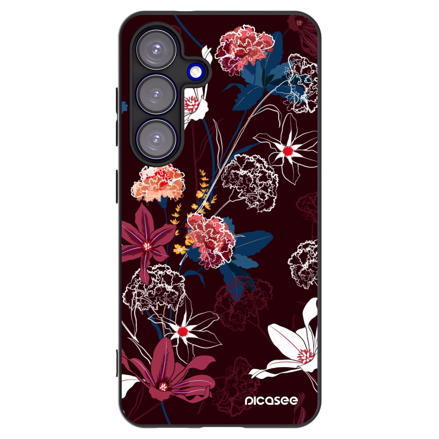 Picasee silikónový čierny obal pre Samsung Galaxy S25 5G - Dark Meadow