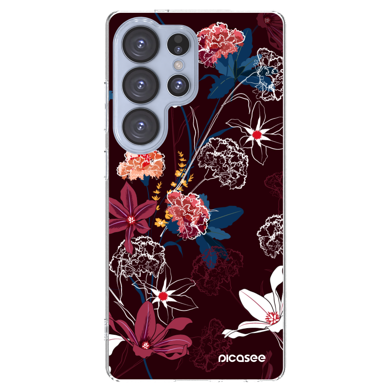 Picasee silikónový prehľadný obal pre Samsung Galaxy S25 Ultra 5G - Dark Meadow